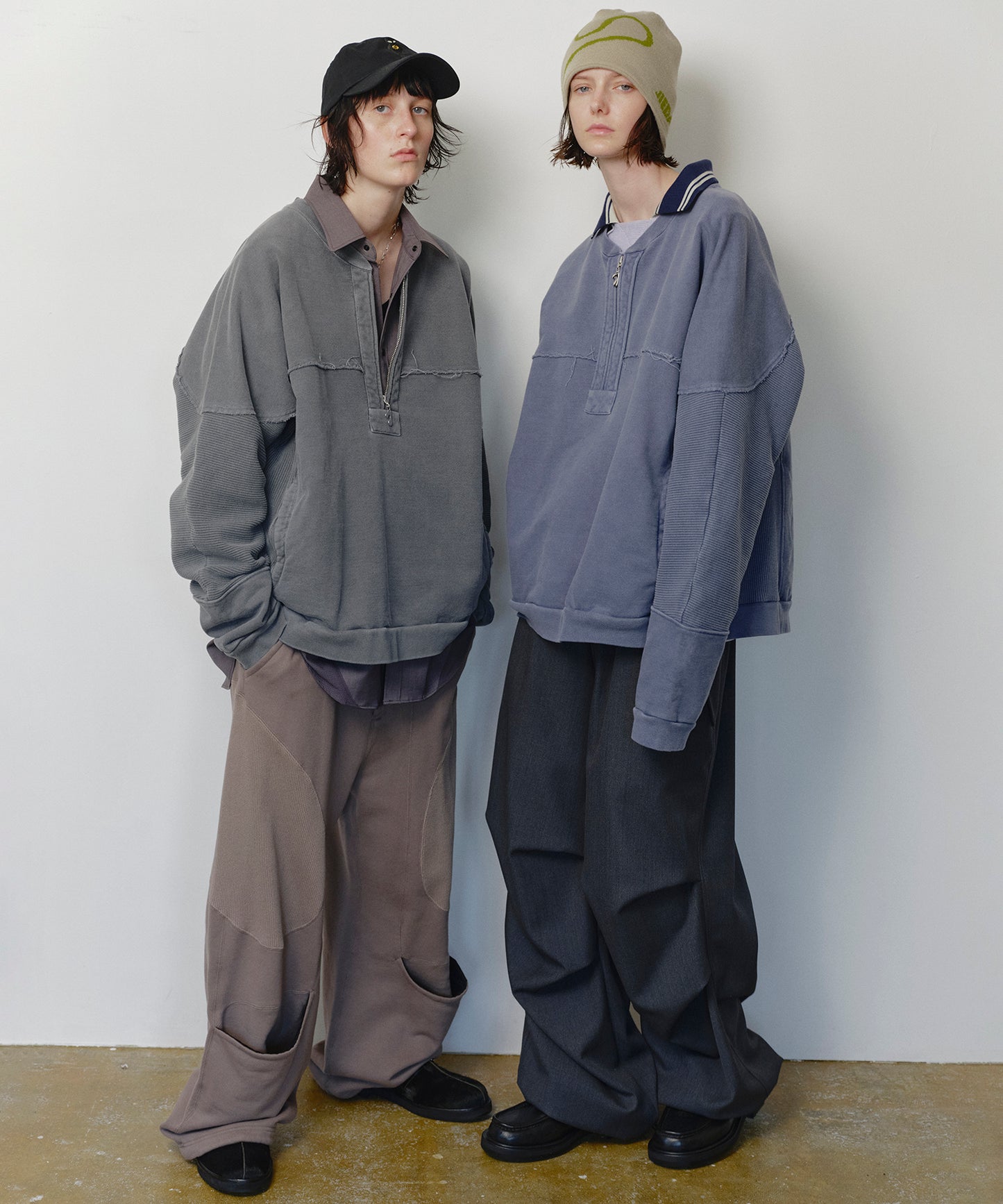 HALF ZIP SWEAT CREW
