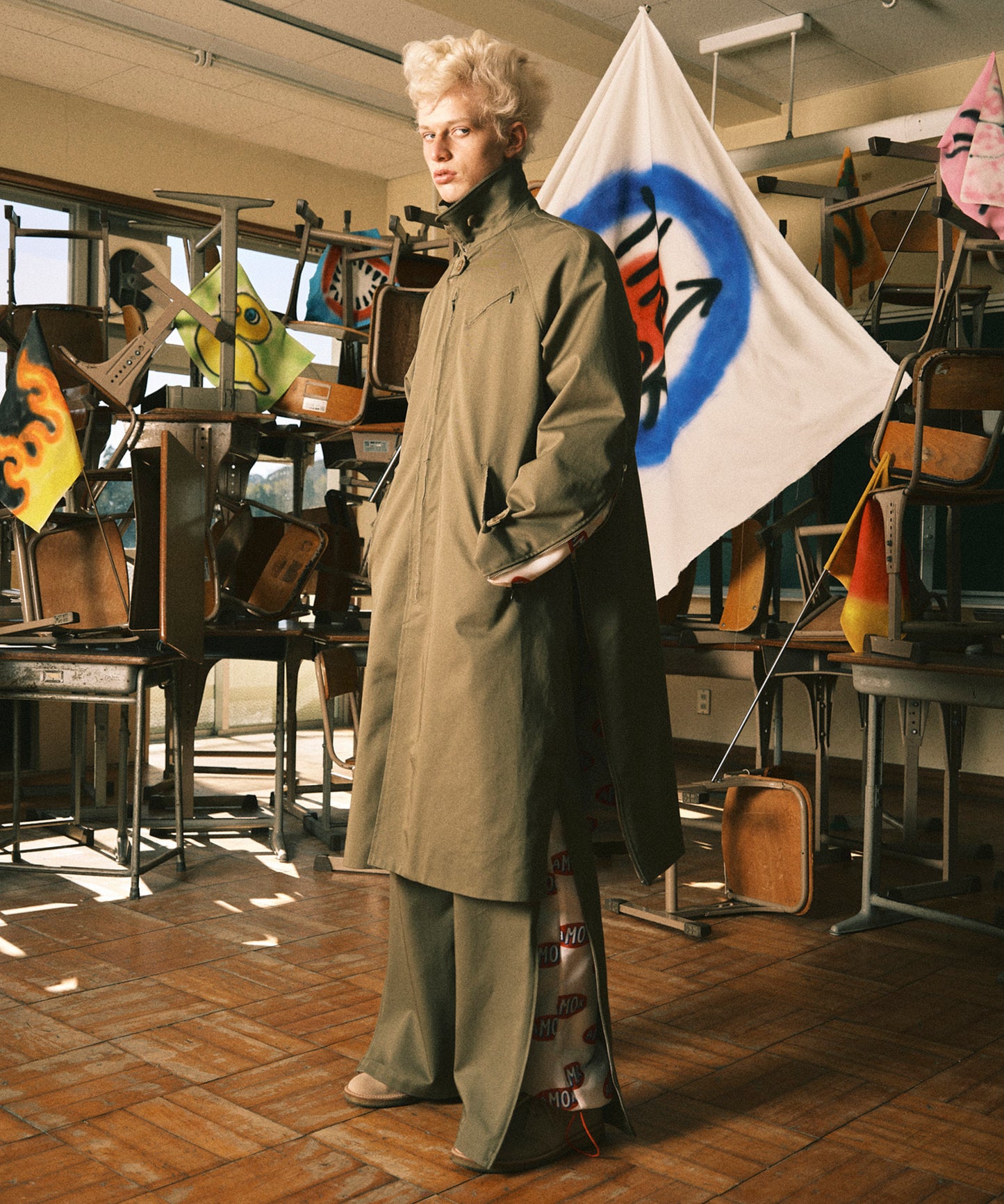 LOGO LINING DOCKING PANTS
