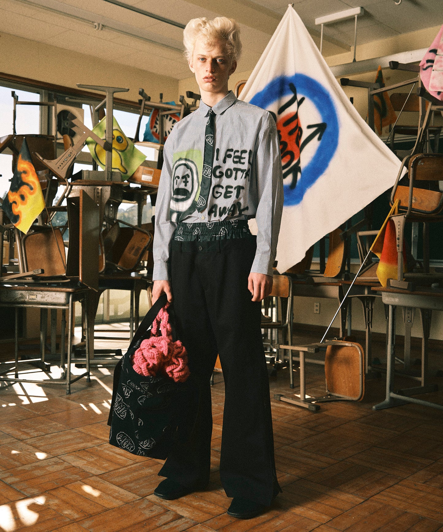LOGO LINING DOCKING PANTS