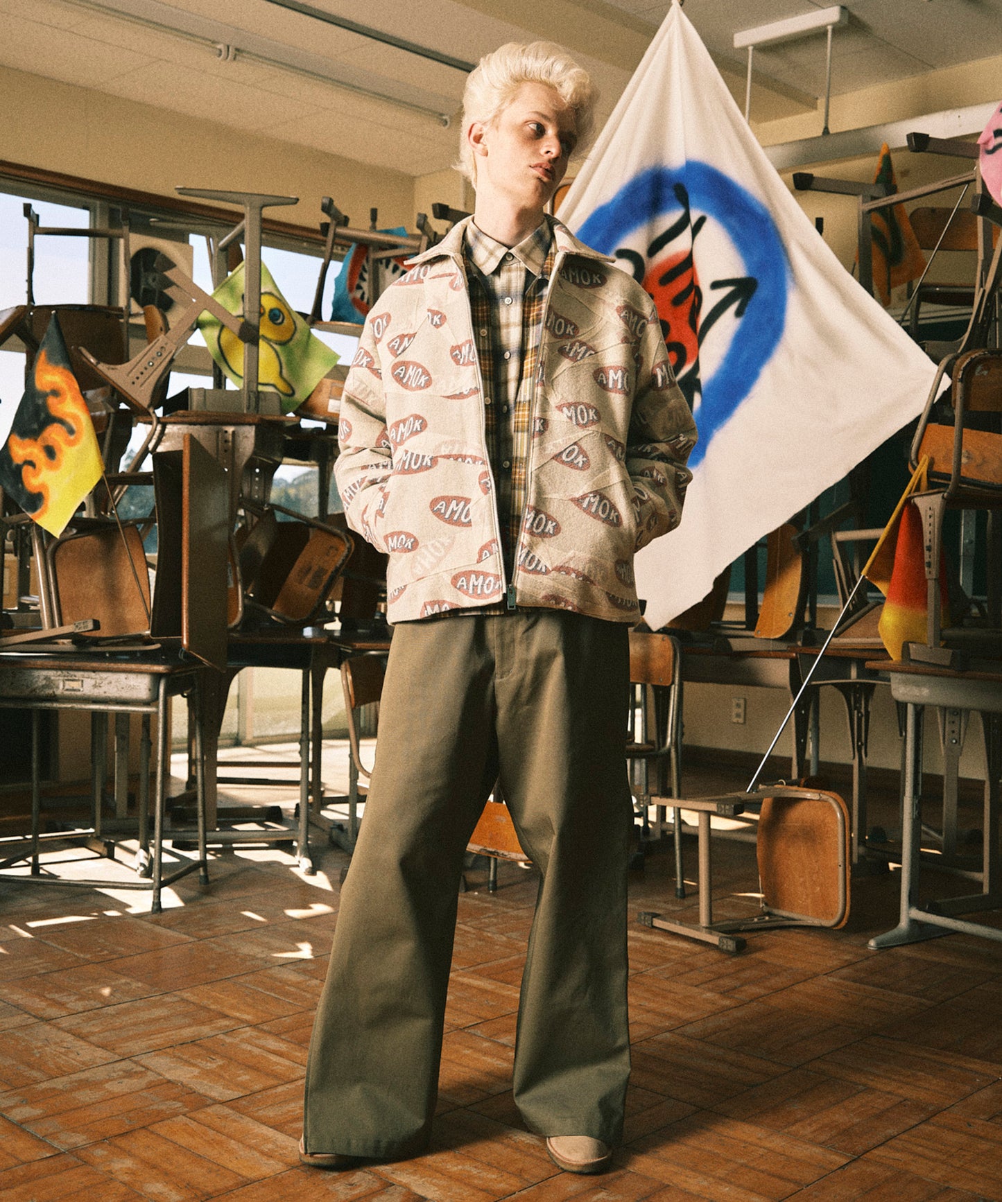 LOGO LINING DOCKING PANTS