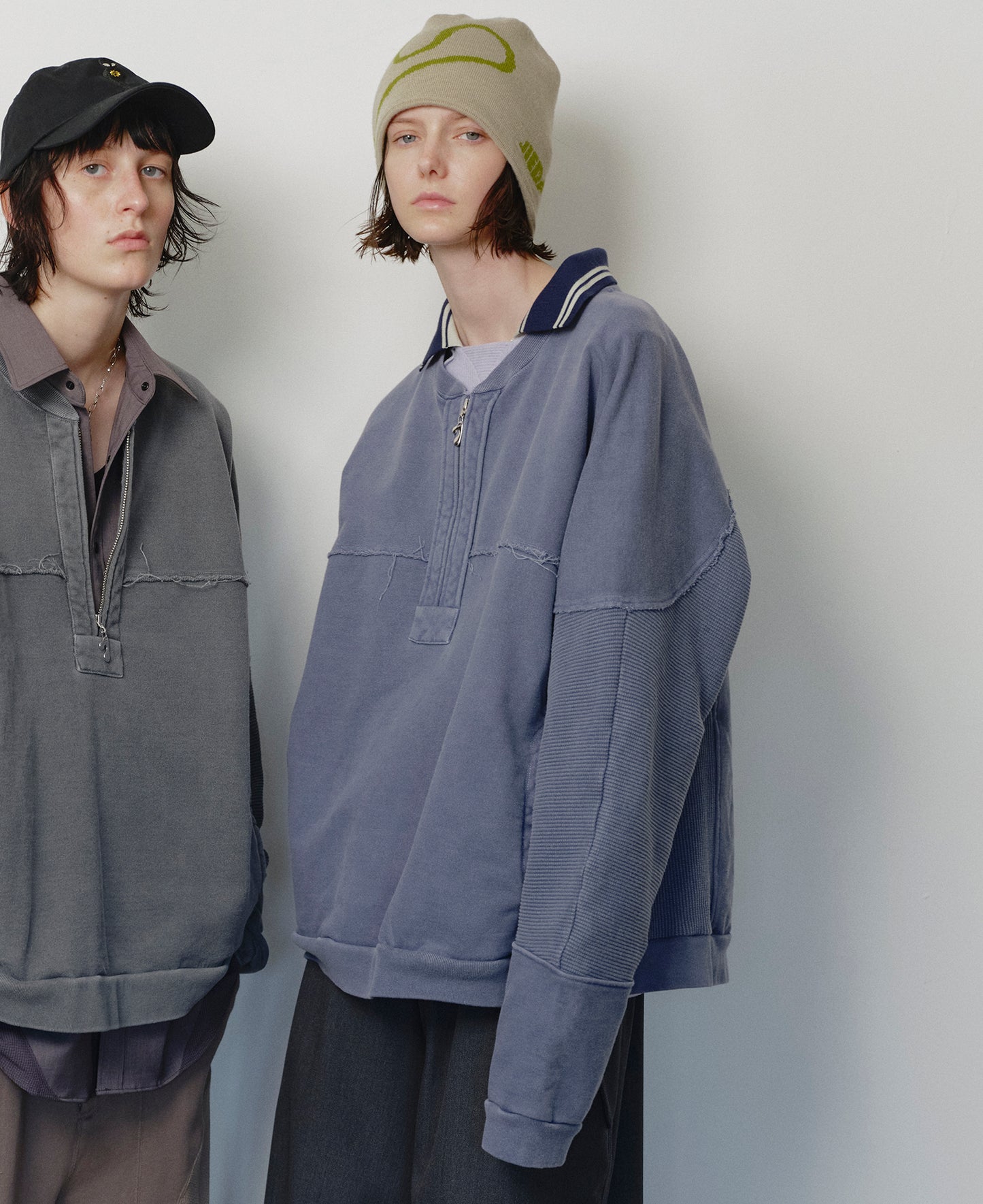 HALF ZIP SWEAT CREW