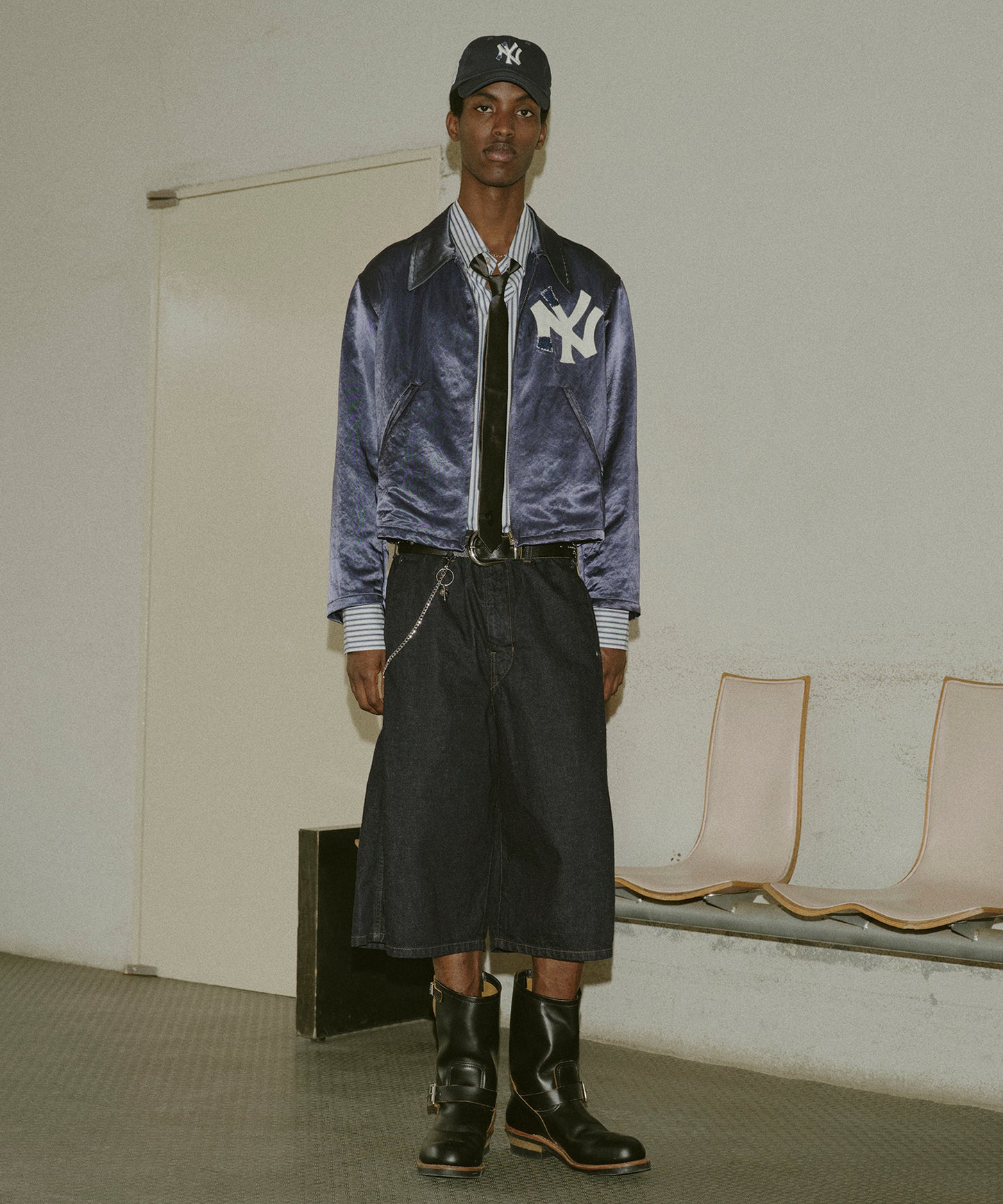 3D 3/4 DENIM PANTS