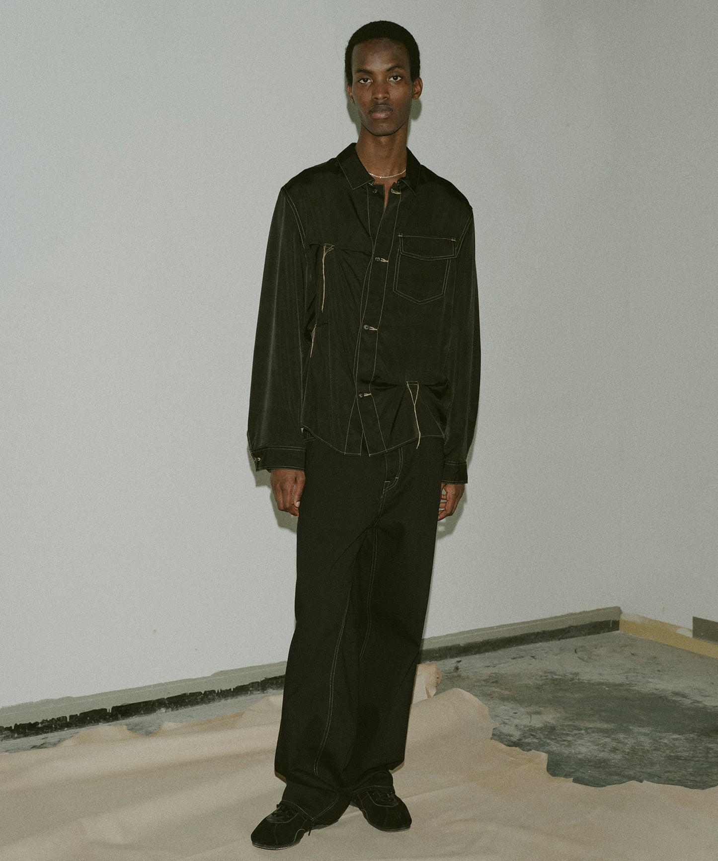RAYON SILK SHIRT JACKET