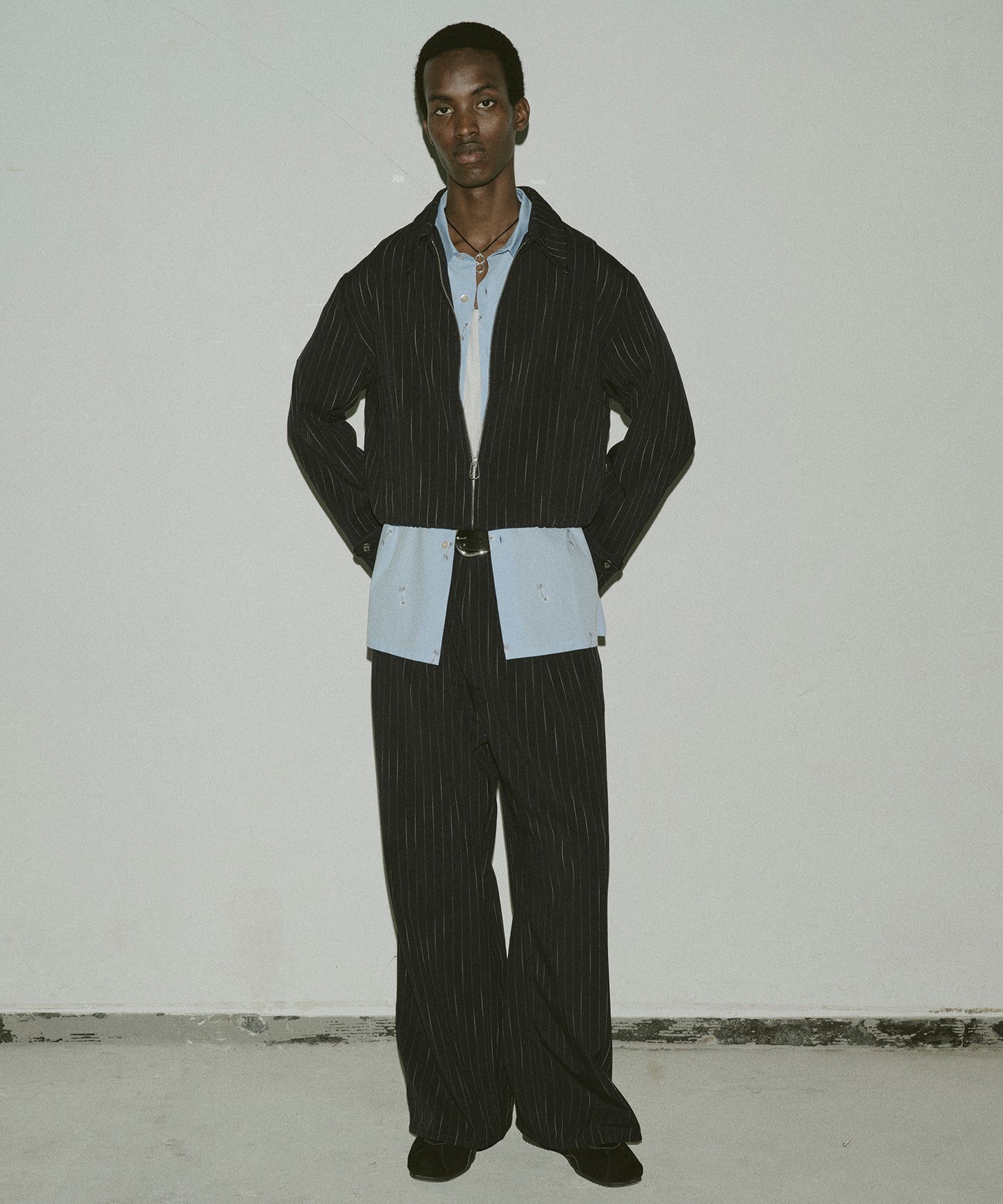 STRIPE ZIP JACKET
