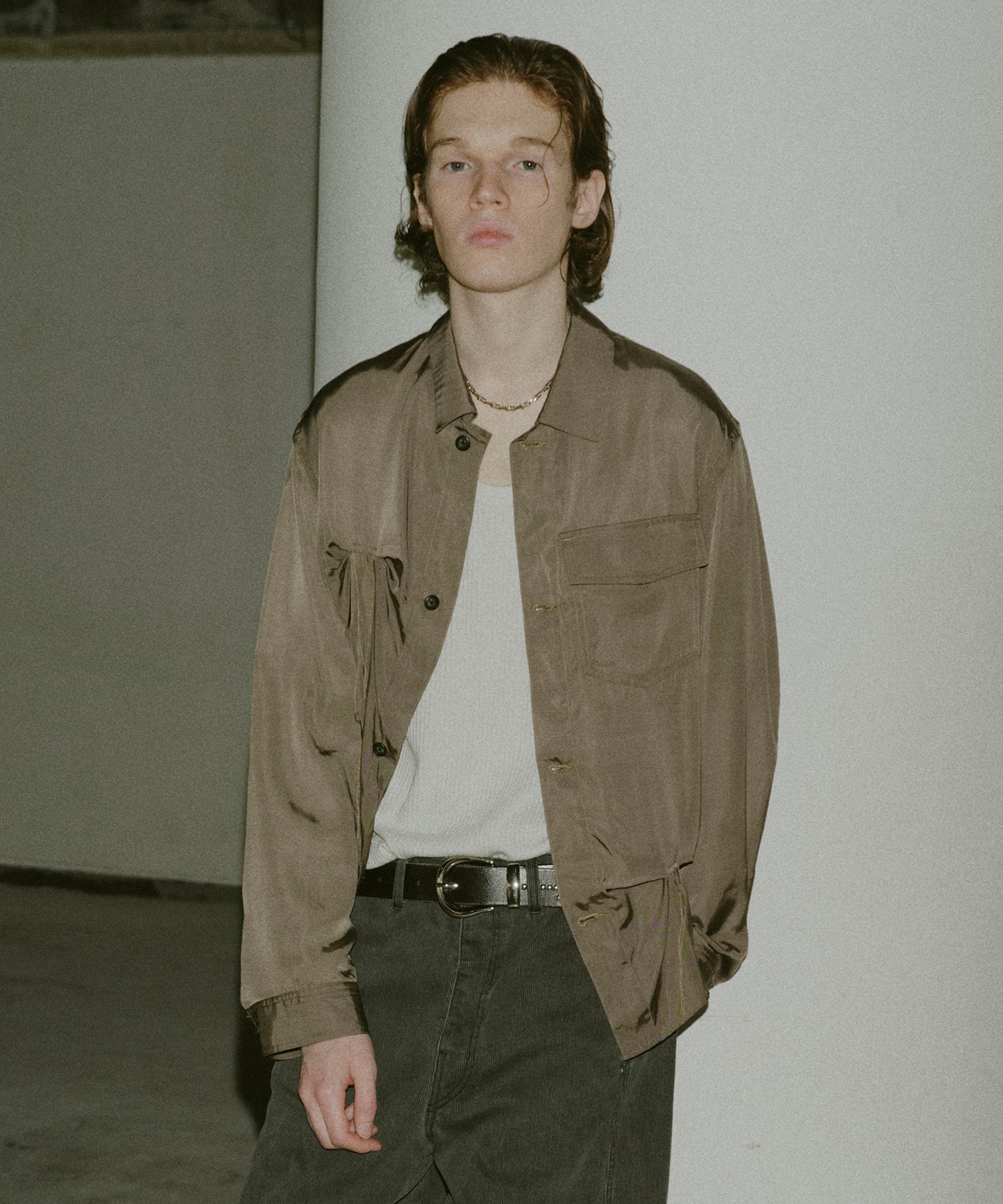 RAYON SILK SHIRT JACKET