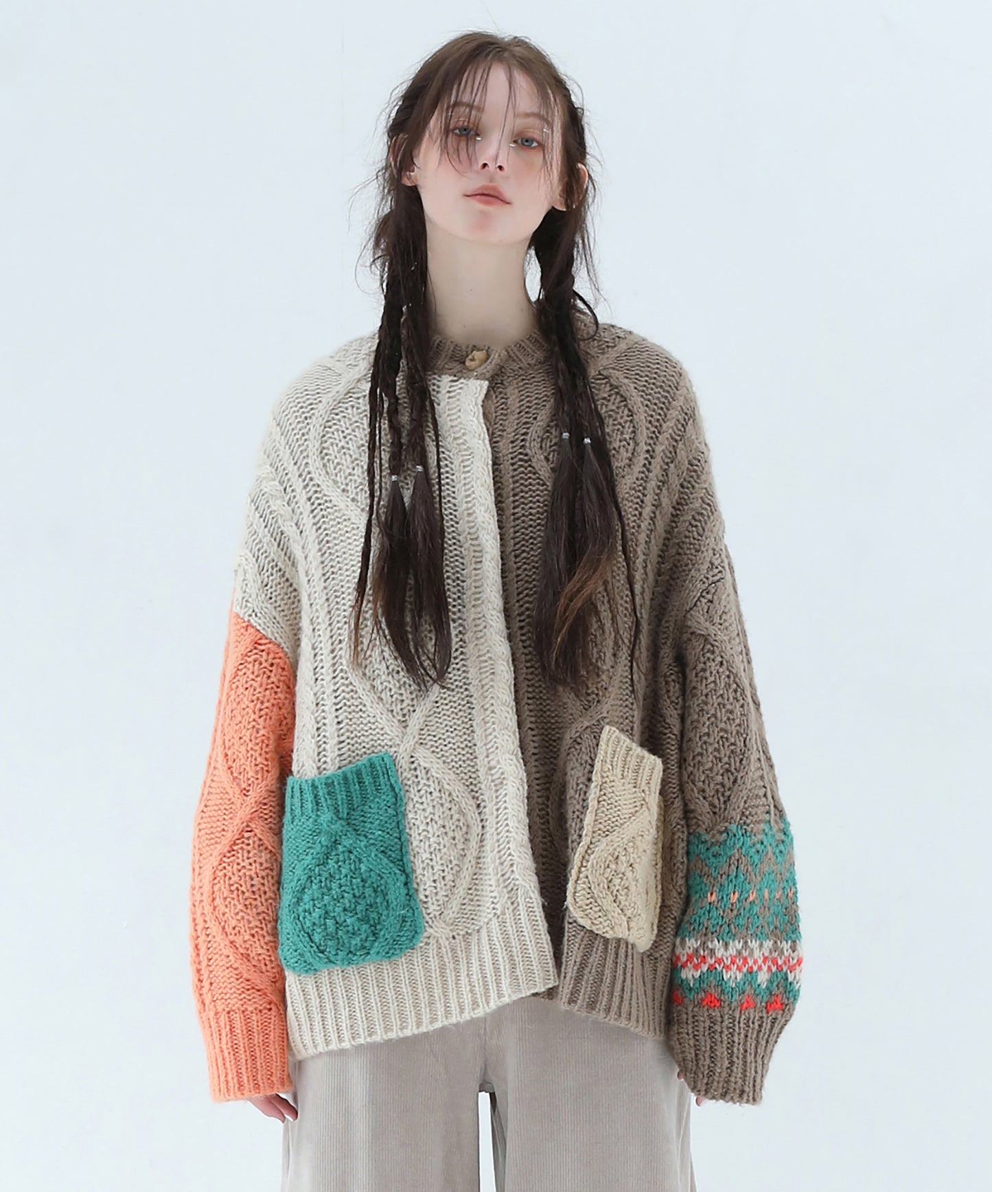 PLAY Alan Mix Knit Coat