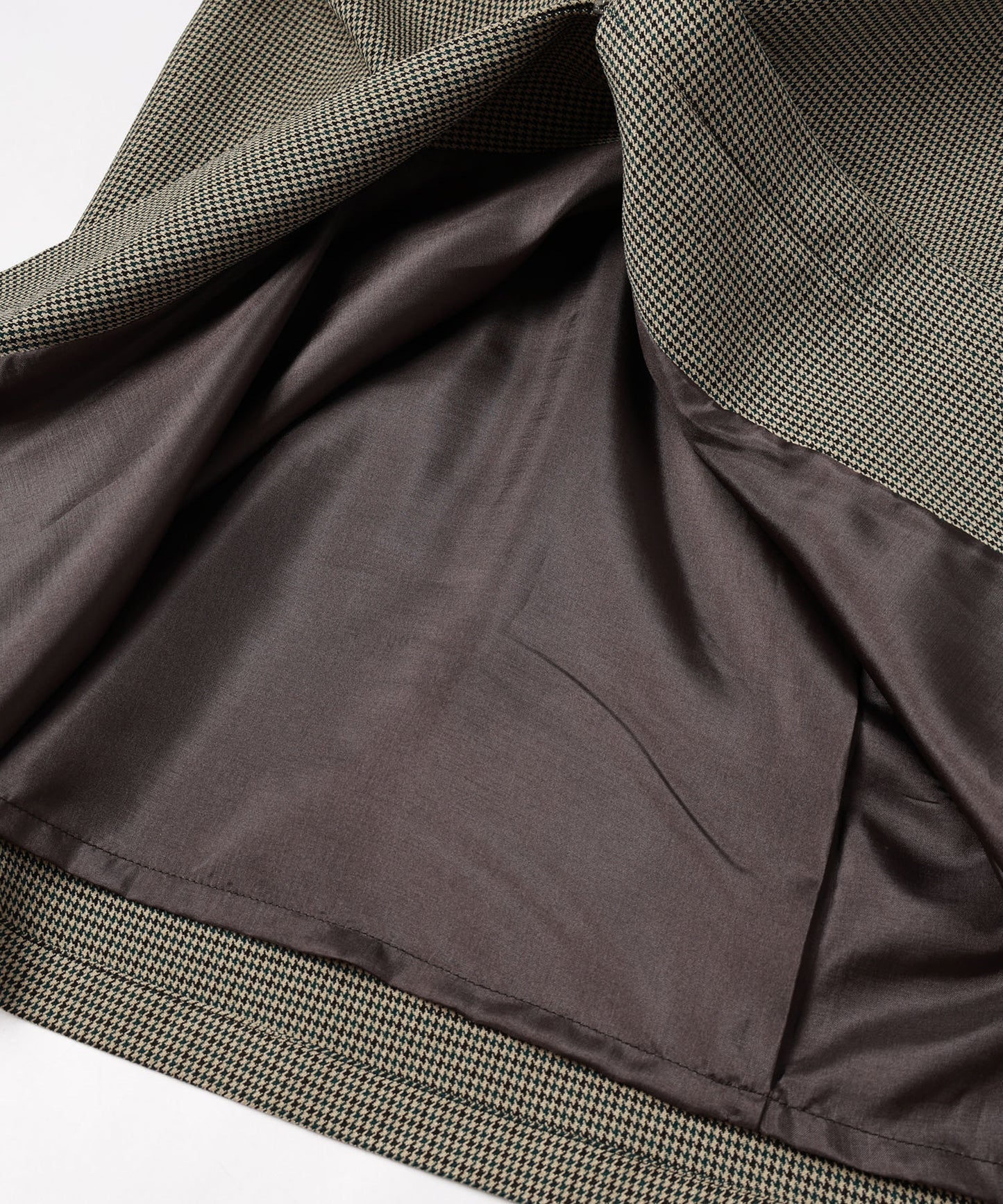 MIX CHECK DRESS COAT