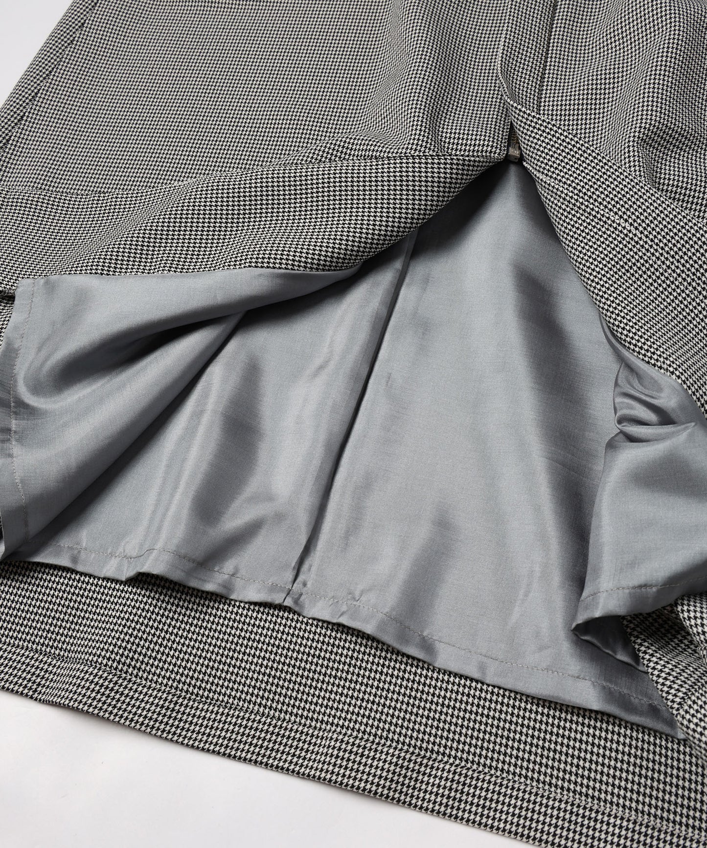 MIX CHECK DRESS COAT