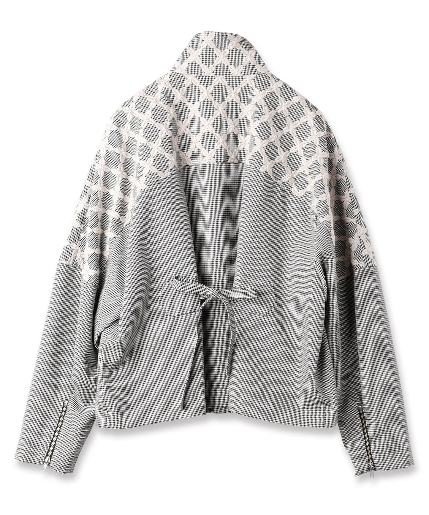 MIX CHECK SHORT COAT