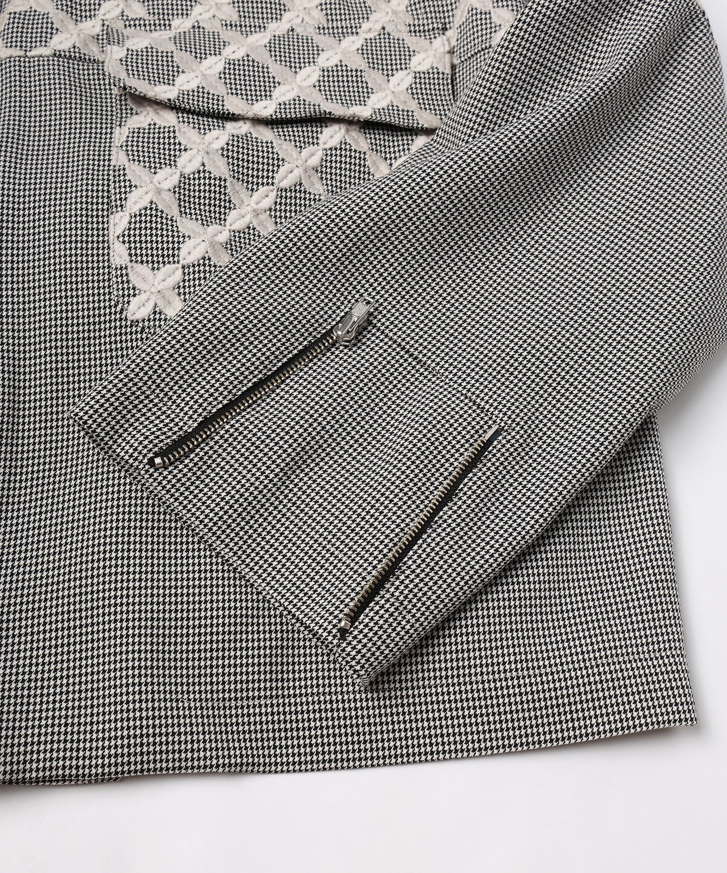 MIX CHECK SHORT COAT