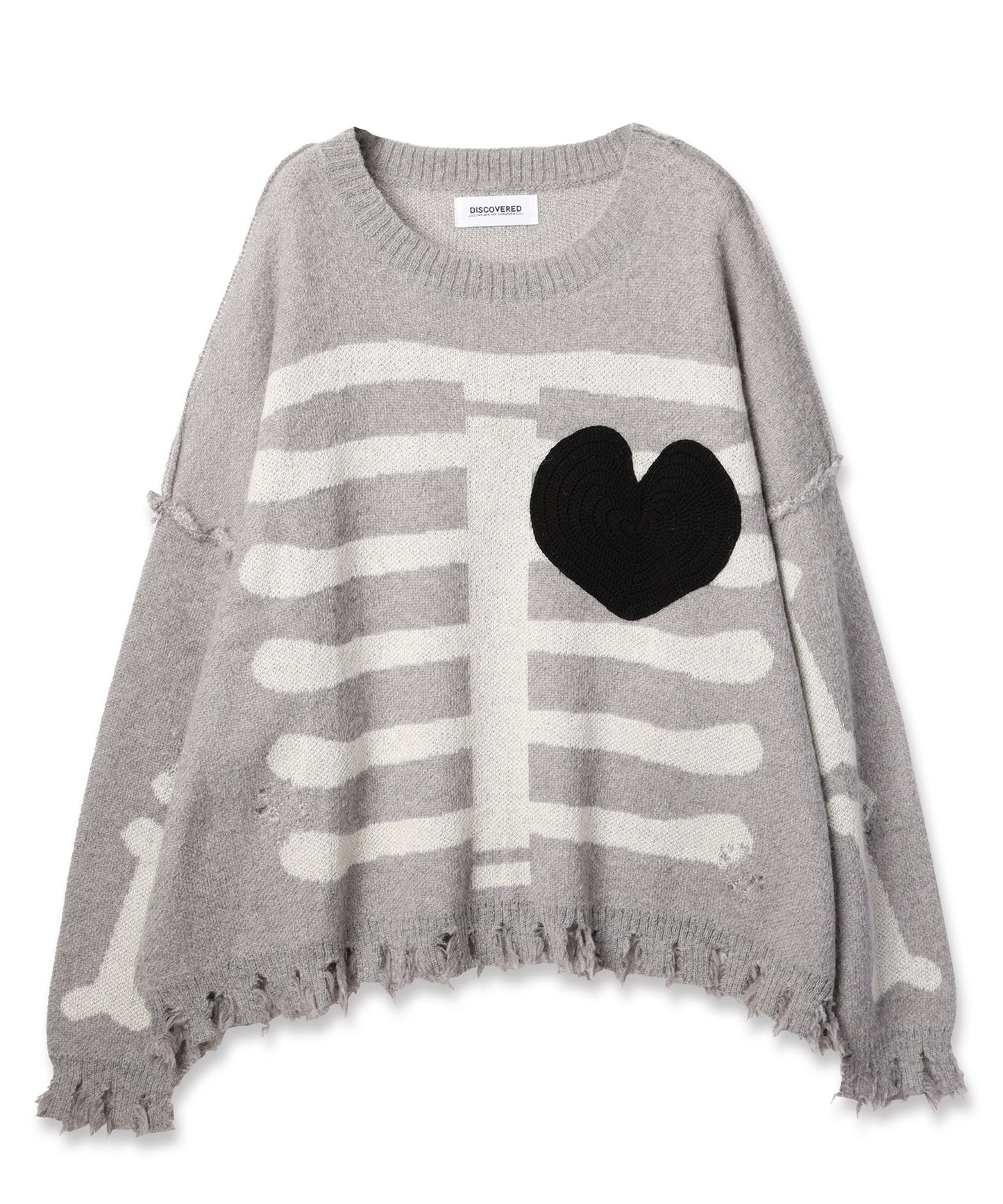 MOHAIR HEART&BONE KNIT