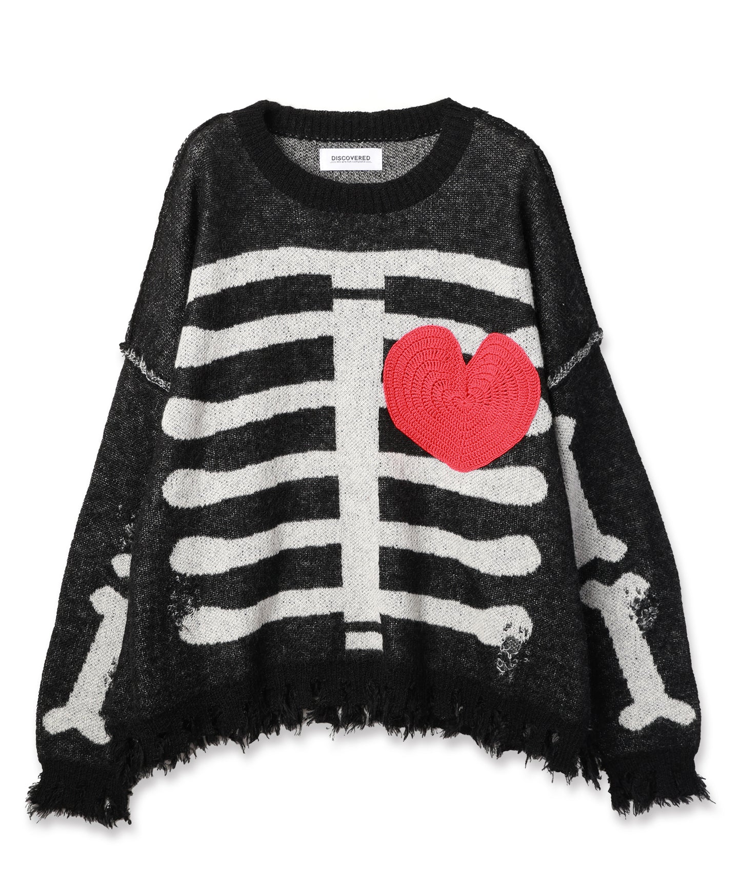 MOHAIR HEART&BONE KNIT