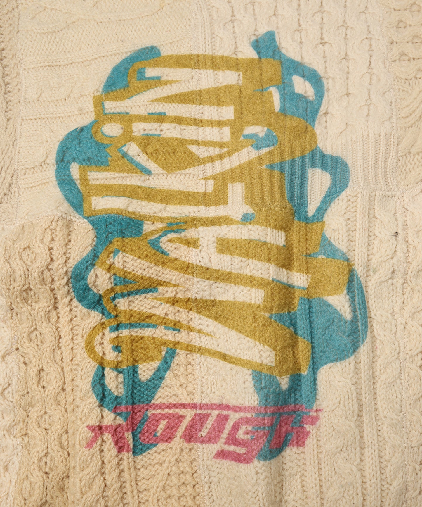 PATCH KNIT P/O(PRINT)