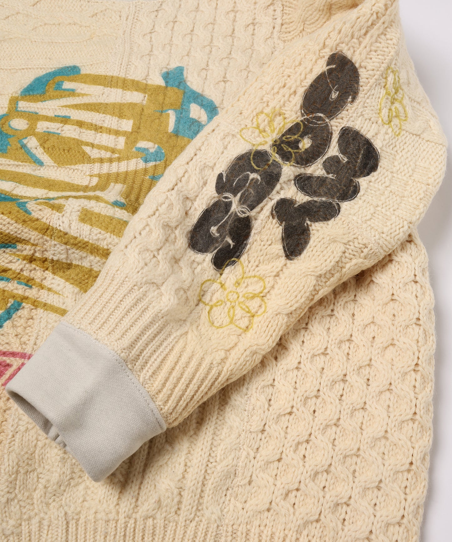 PATCH KNIT P/O(PRINT)
