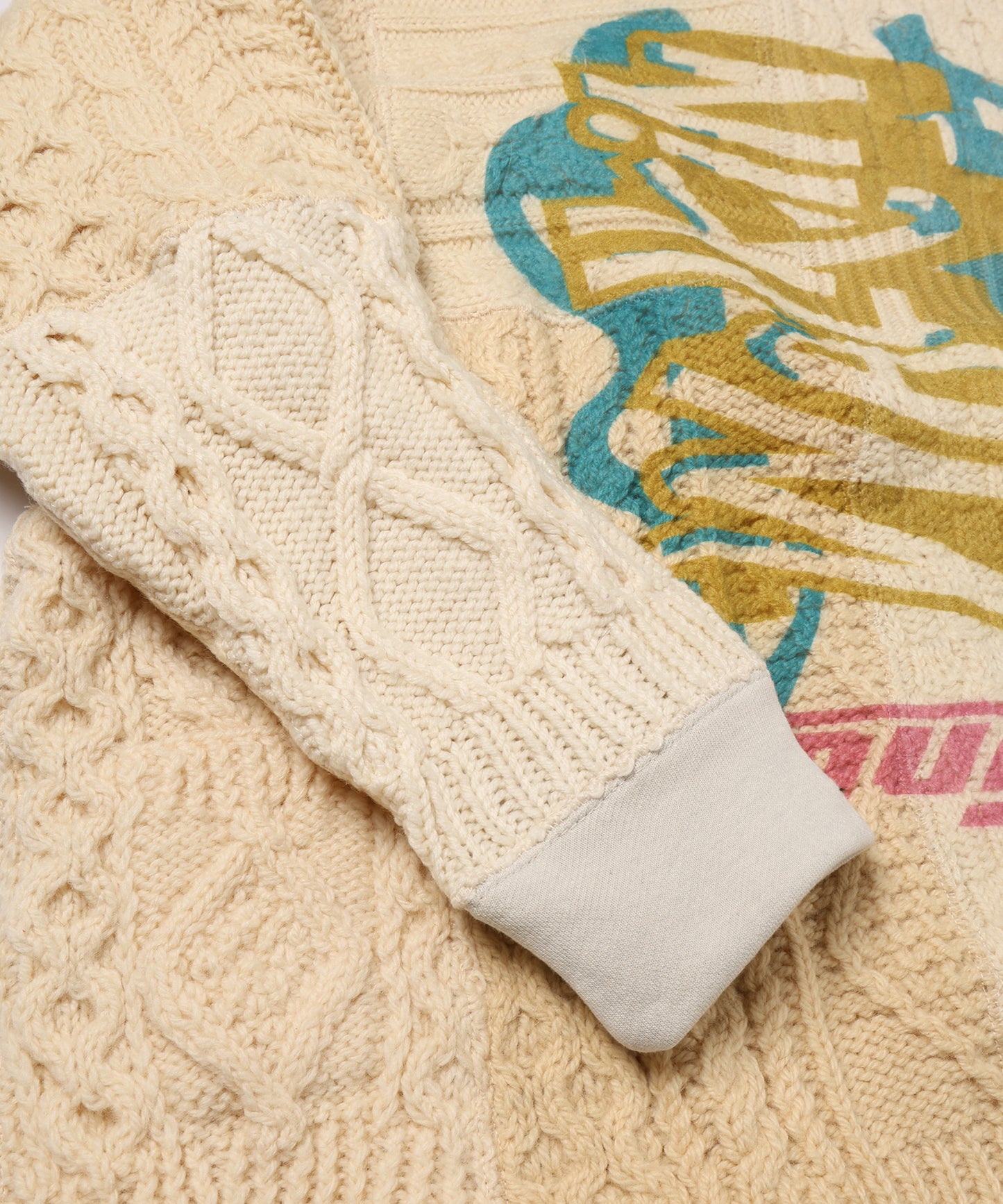 PATCH KNIT P/O(PRINT)