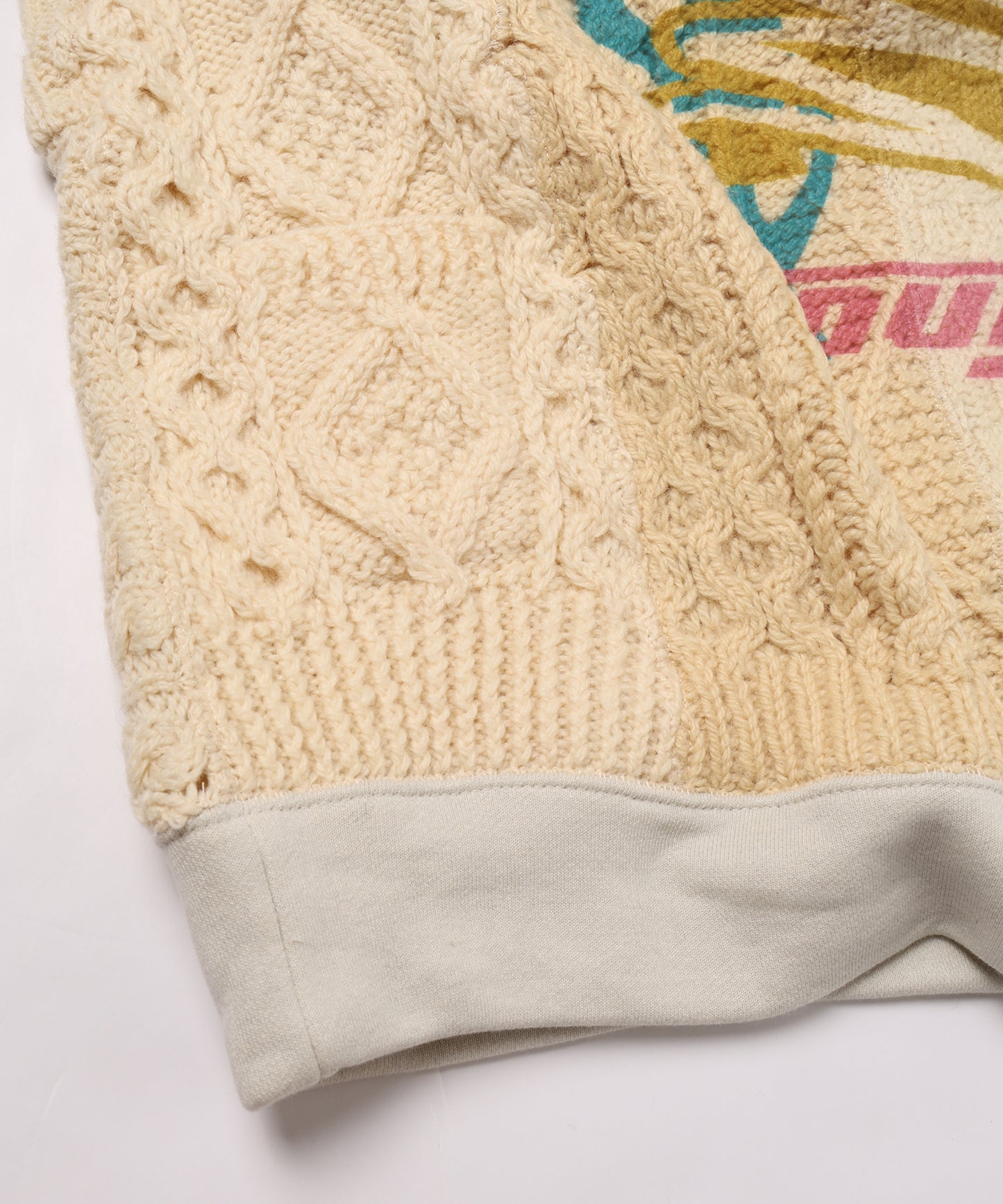 PATCH KNIT P/O(PRINT)