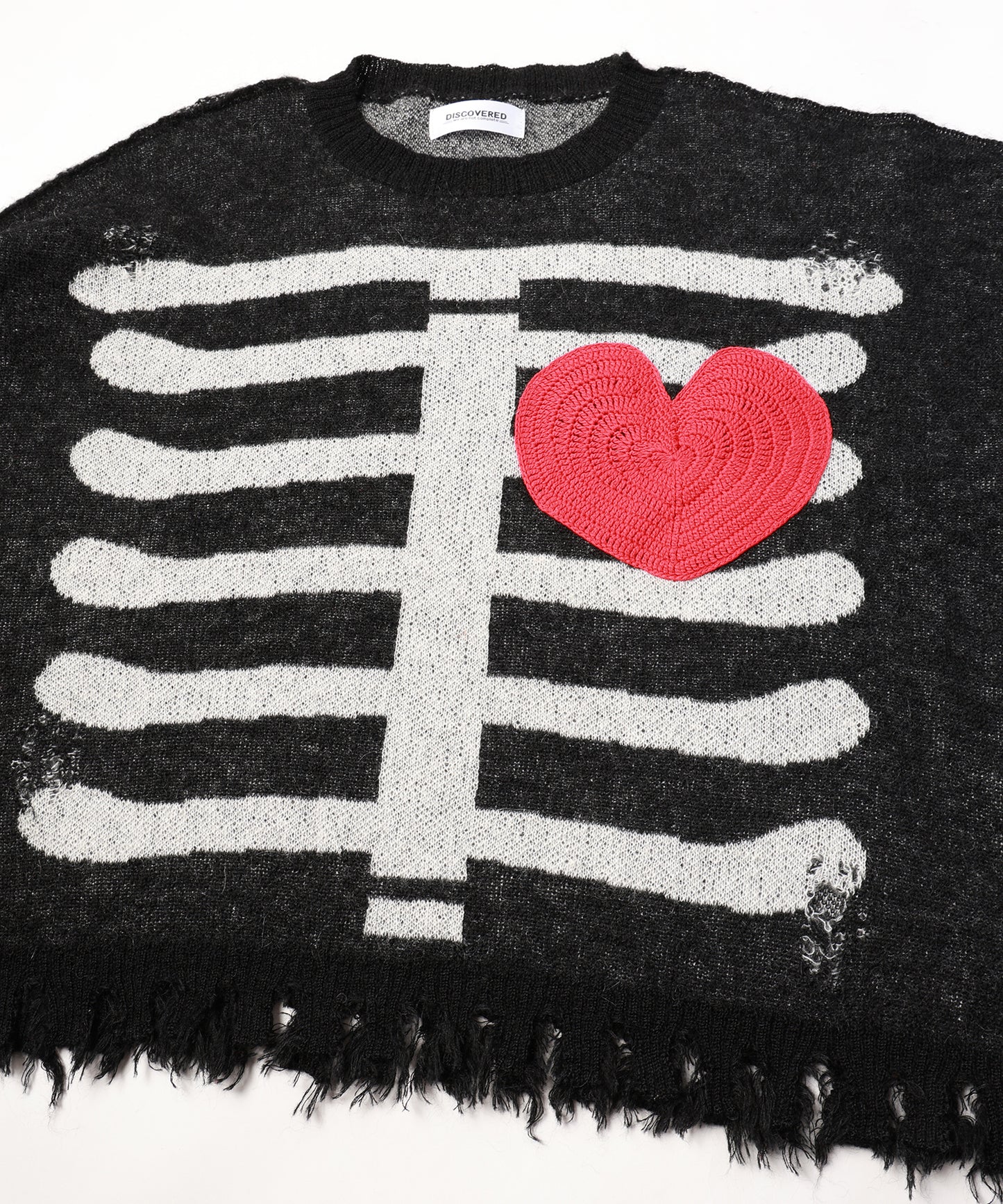 MOHAIR HEART&BONE KNIT