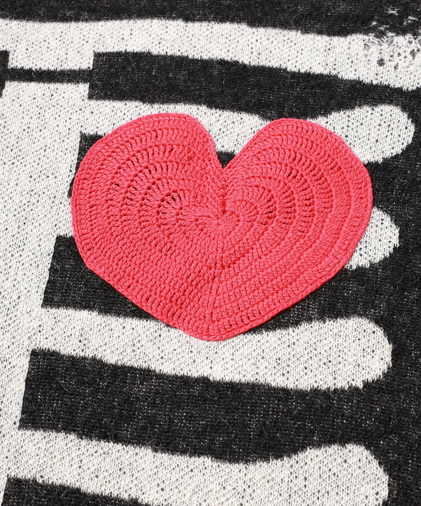 MOHAIR HEART&BONE KNIT