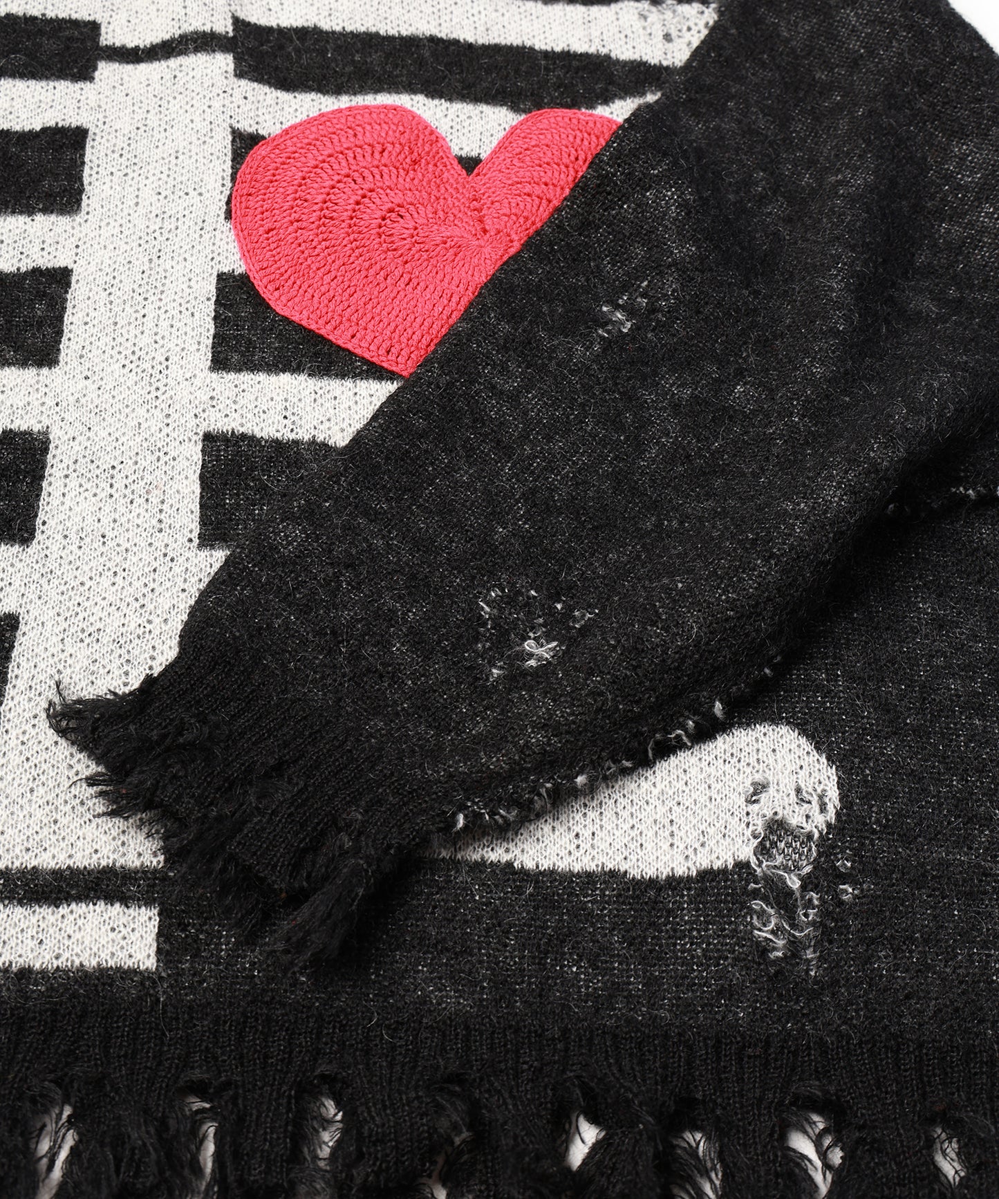 MOHAIR HEART&BONE KNIT