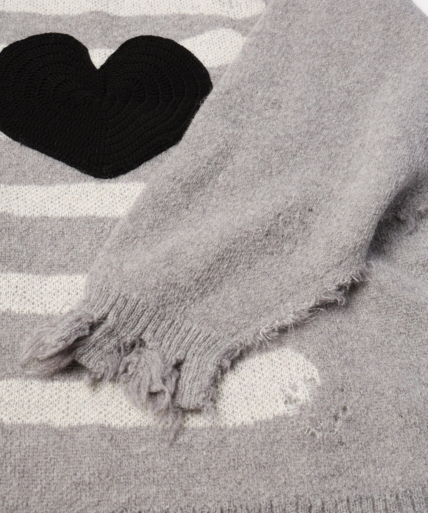 MOHAIR HEART&BONE KNIT