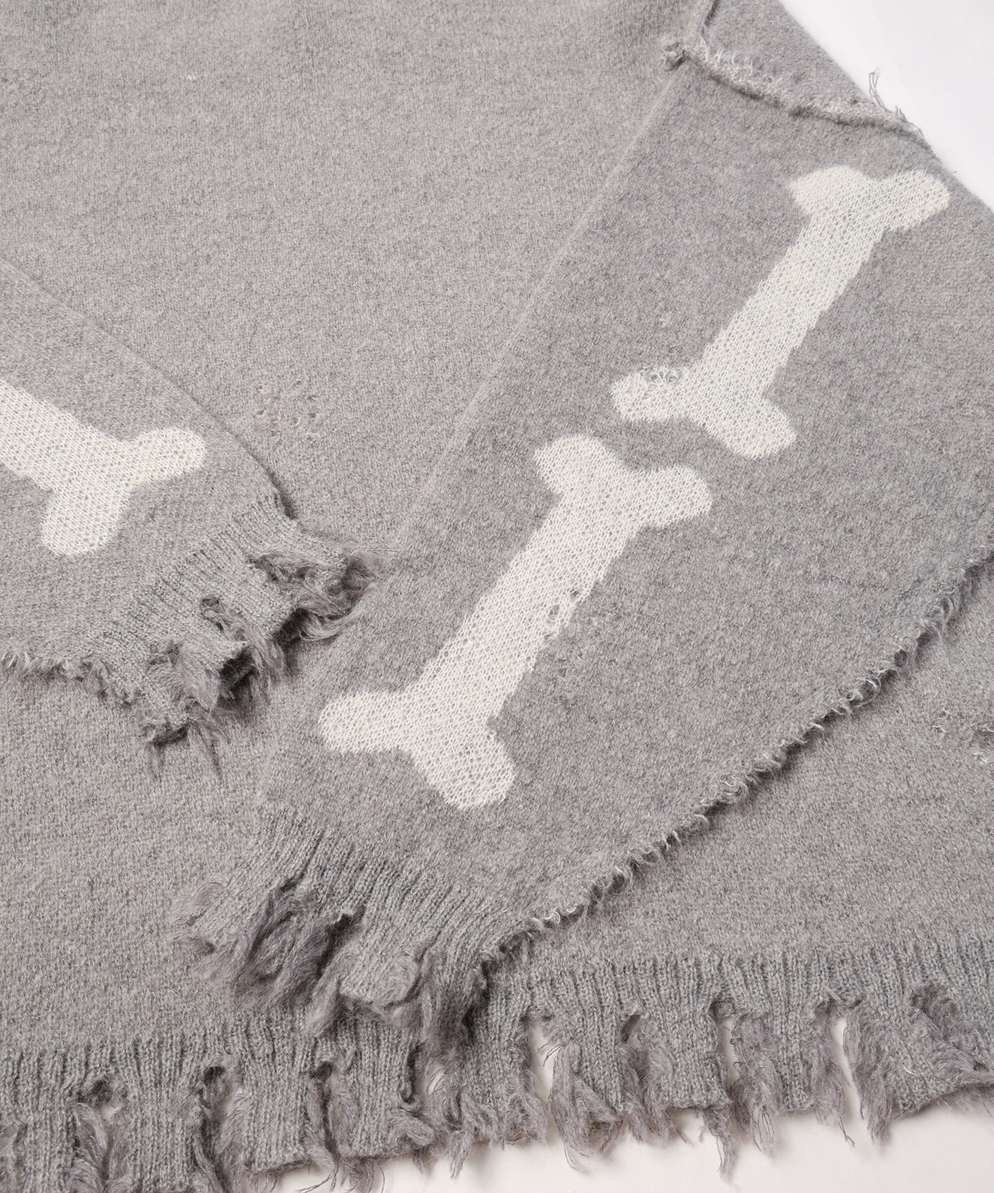 MOHAIR HEART&BONE KNIT