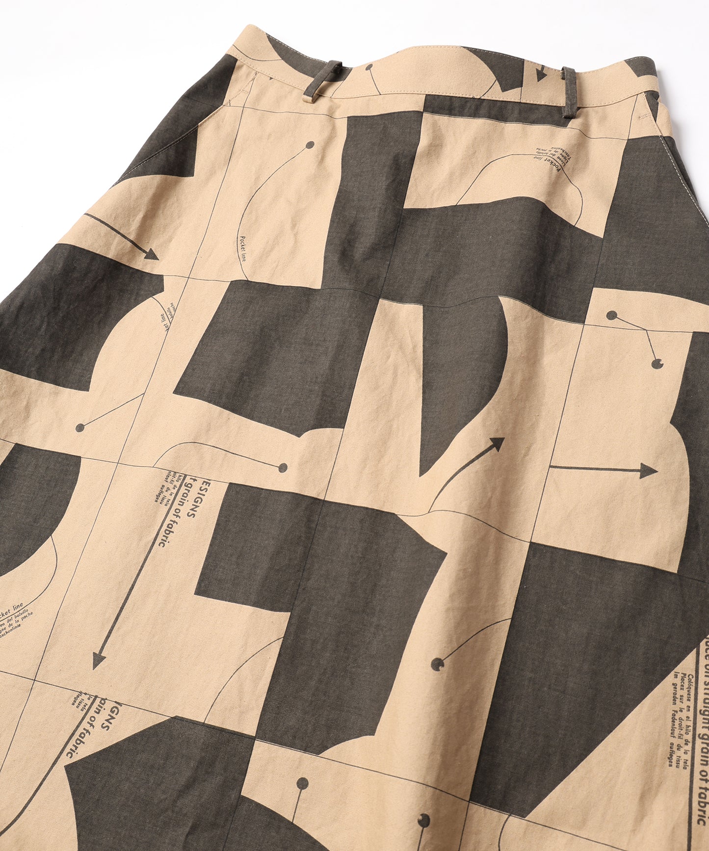 PATTERN SHUFFLE SKIRT / パターンシャッフルスカート