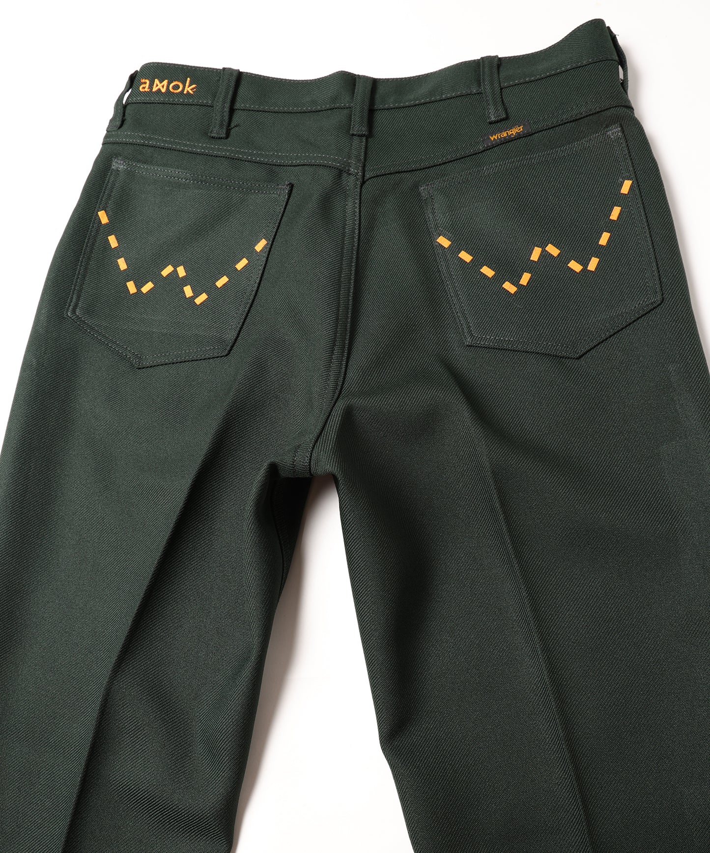 amok × wrangler LASER STITCH WRANCHER PANTS