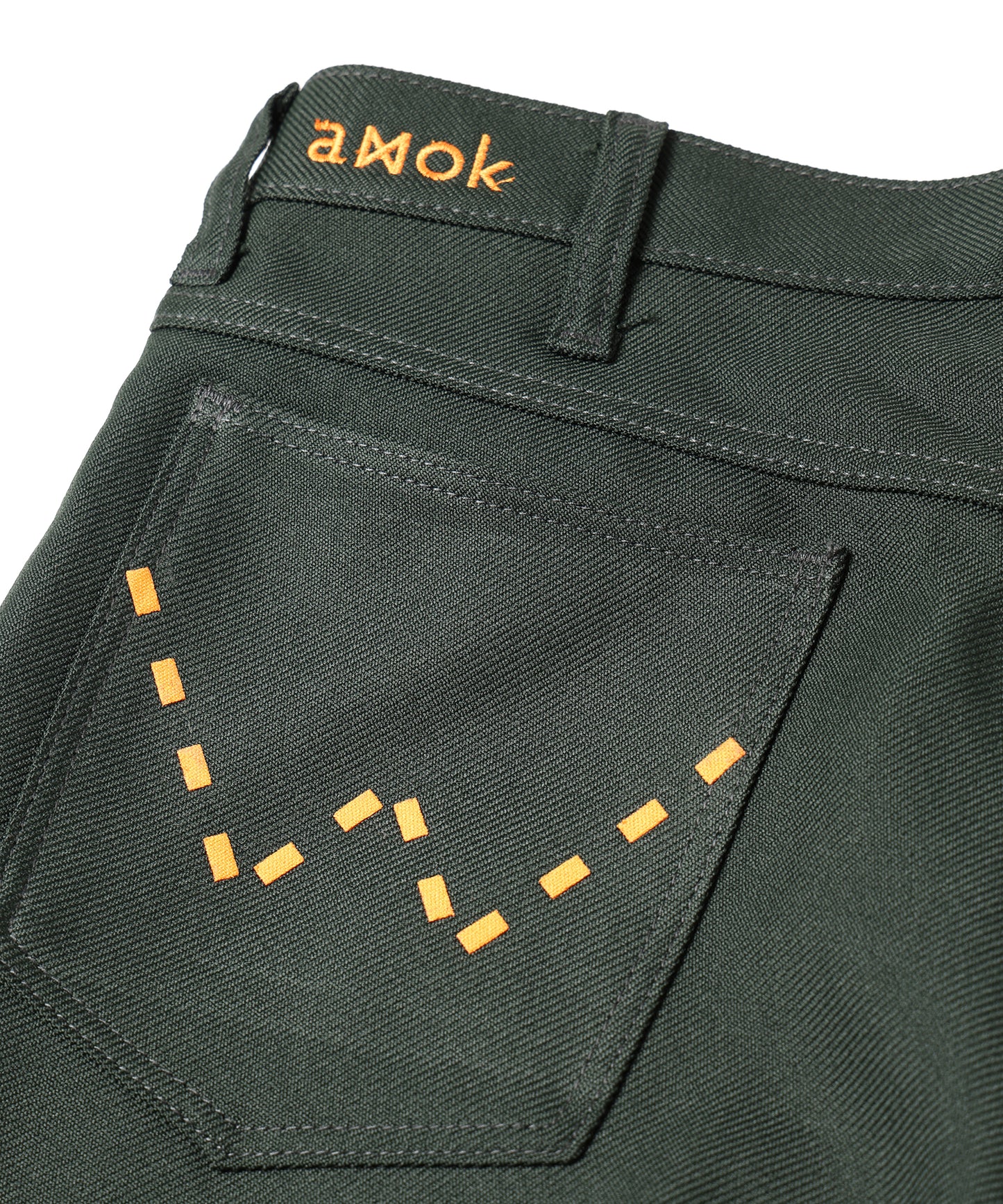 amok × wrangler LASER STITCH WRANCHER PANTS