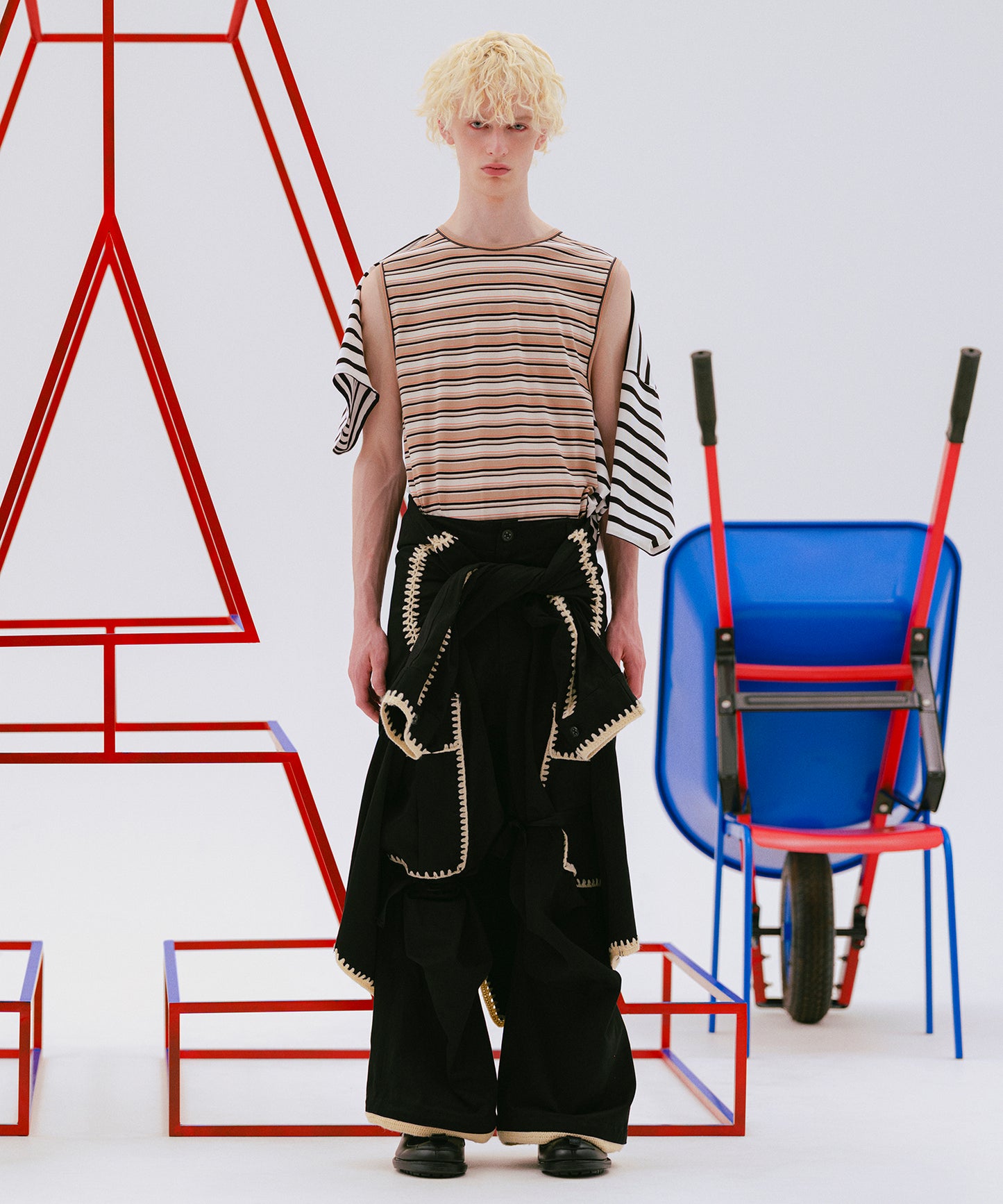 HAND KNITTING MILITARY PANTS