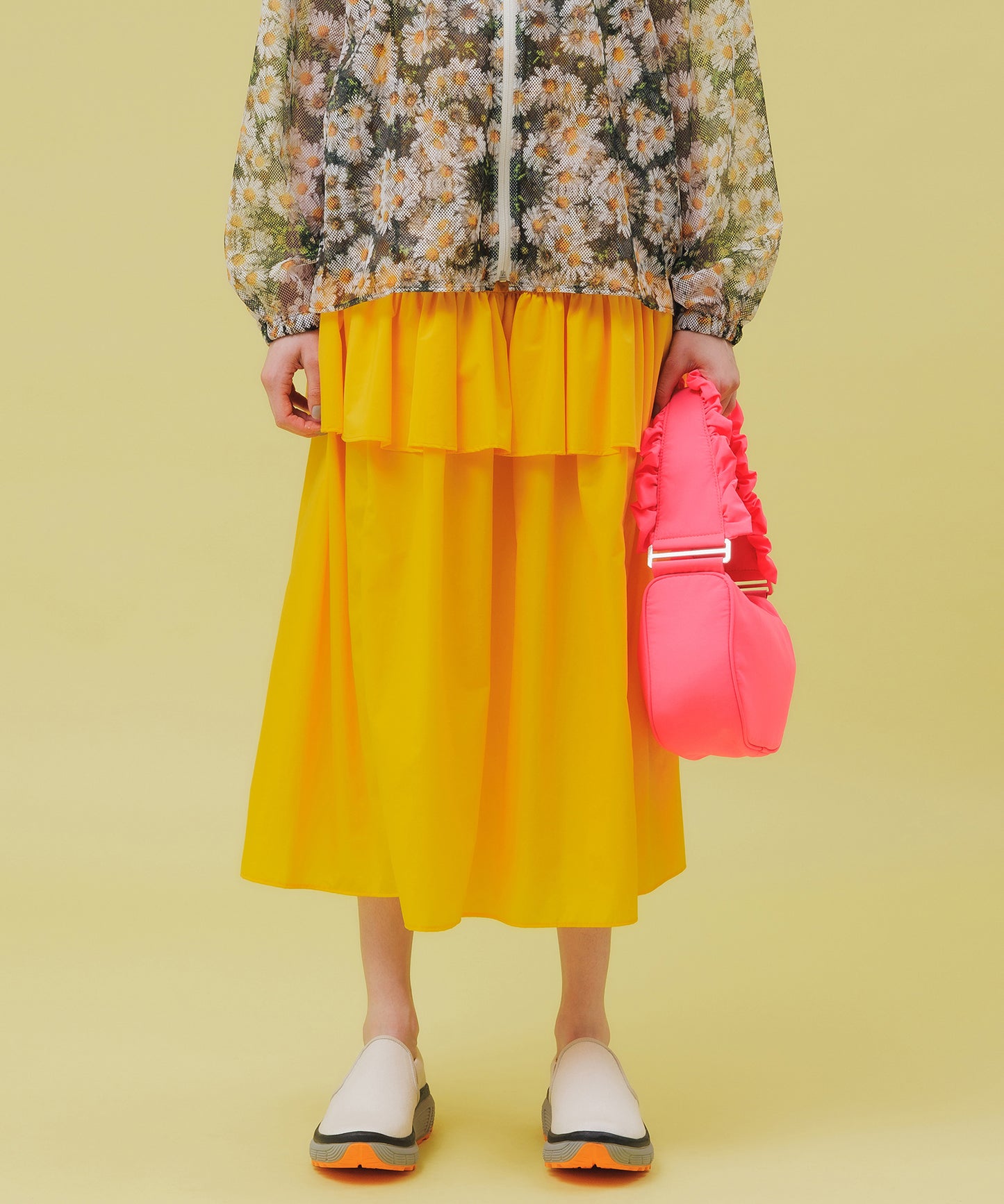 NYLON FRILL SKIRT
