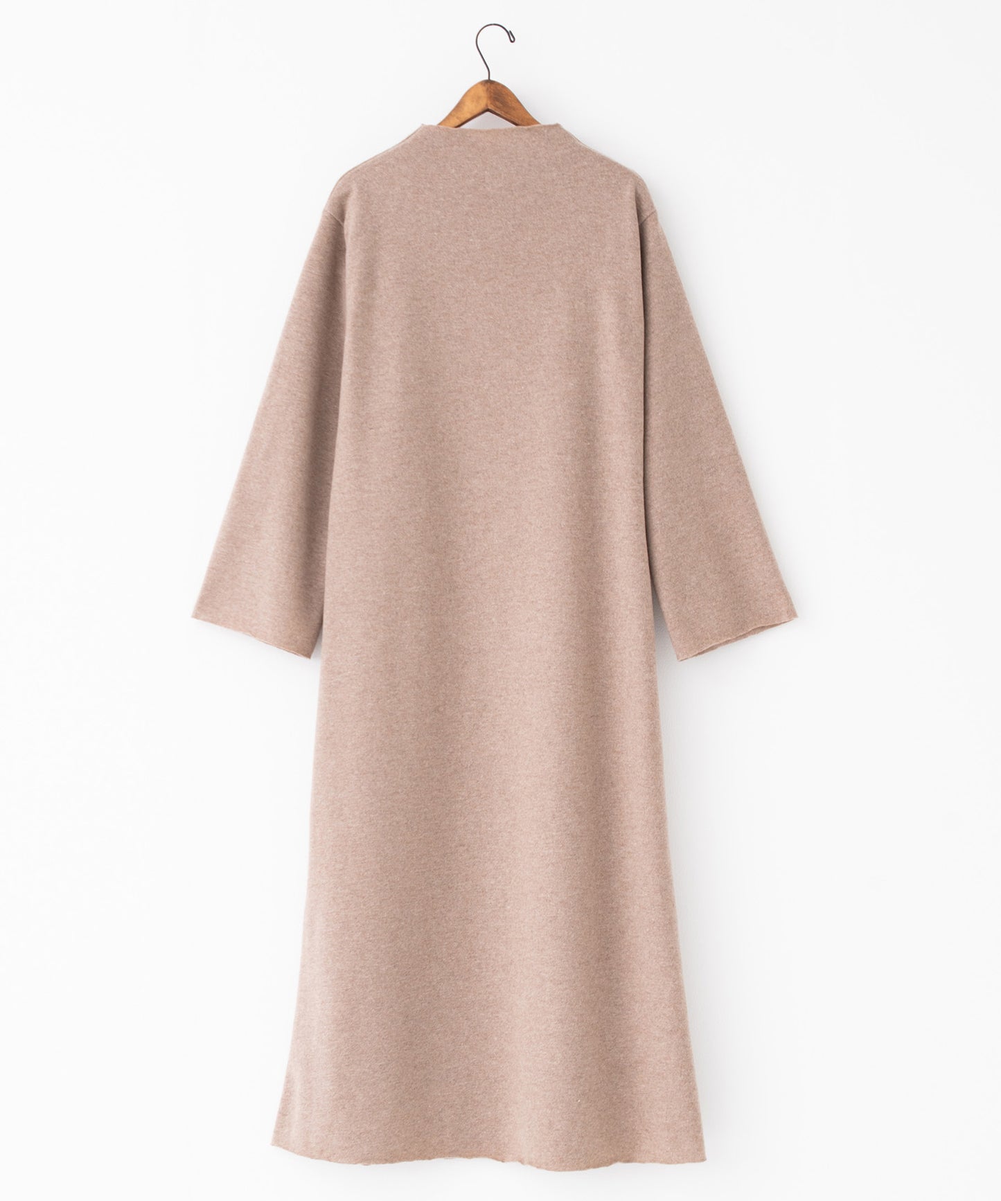 soft wool bottle neck dress