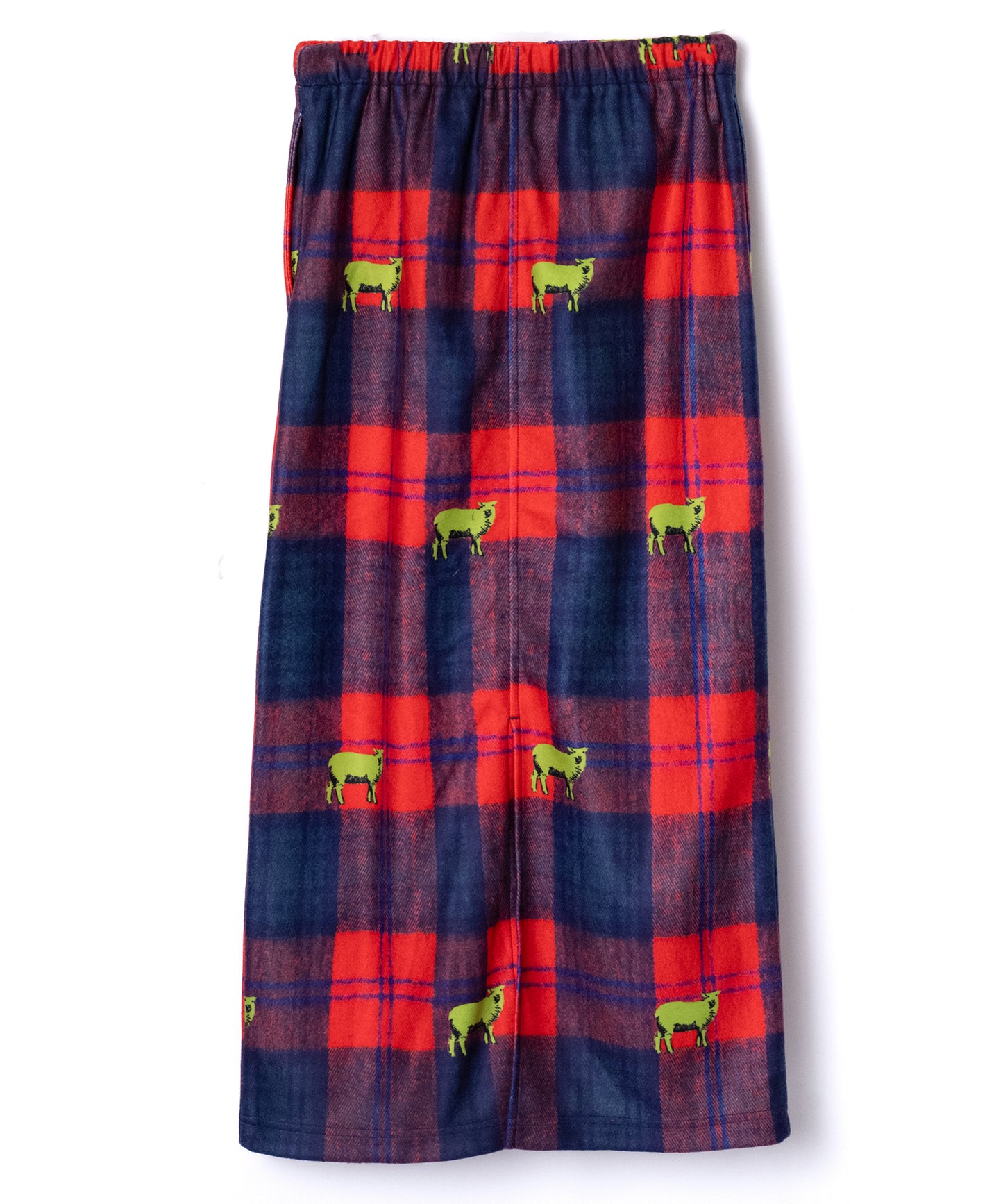PRINT FLEECE LONG SKIRT