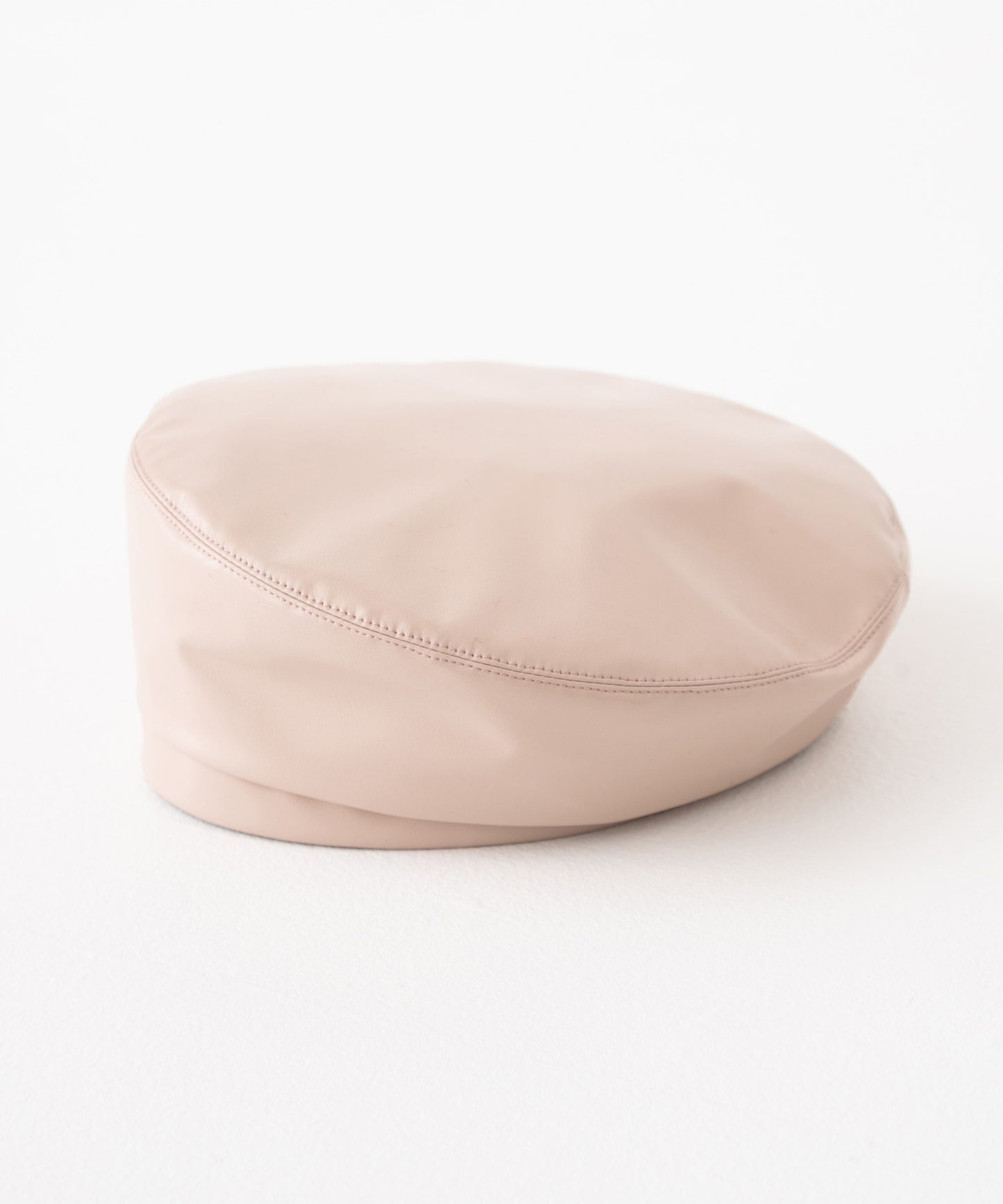 vegan leather beret