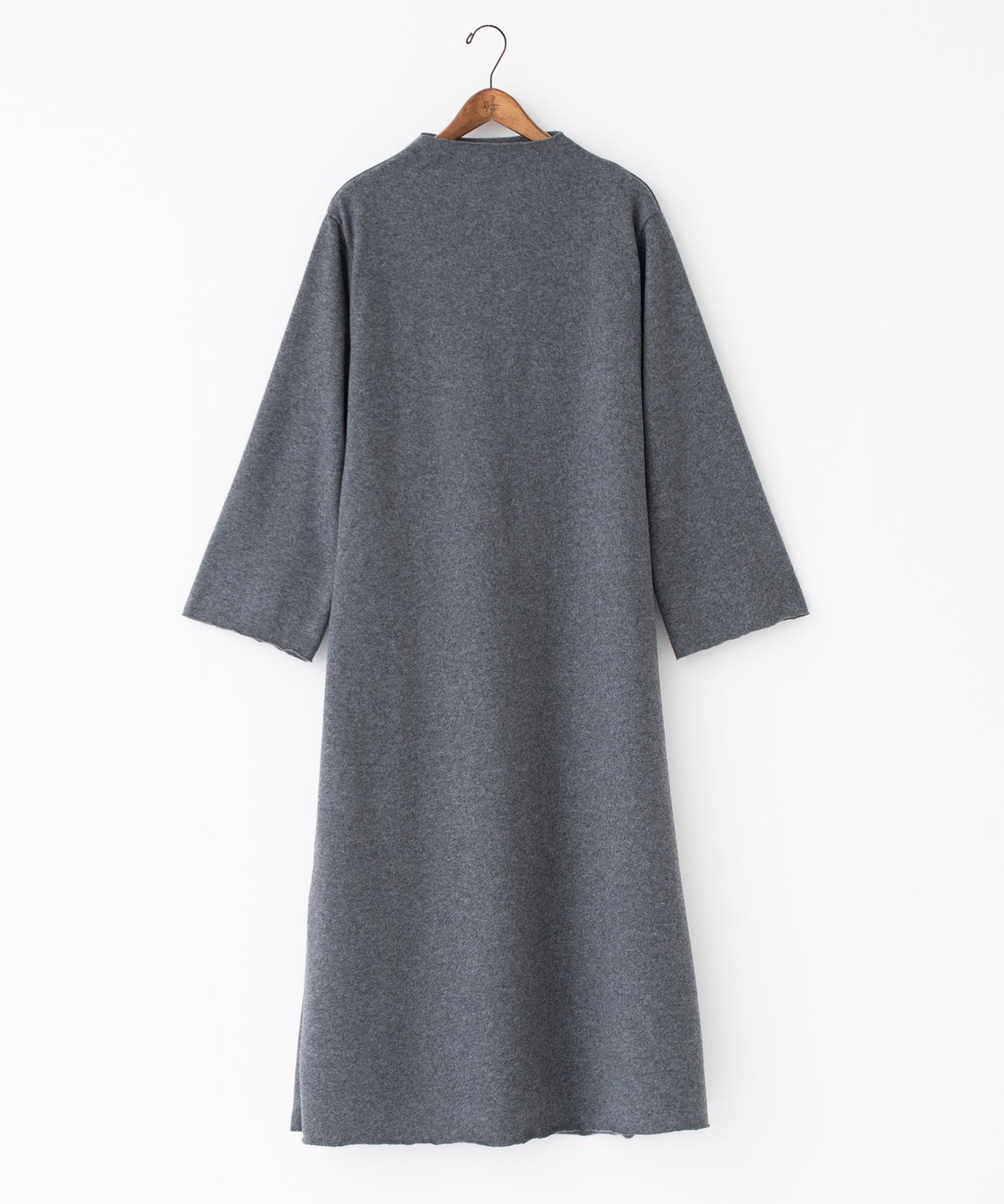 soft wool bottle neck dress