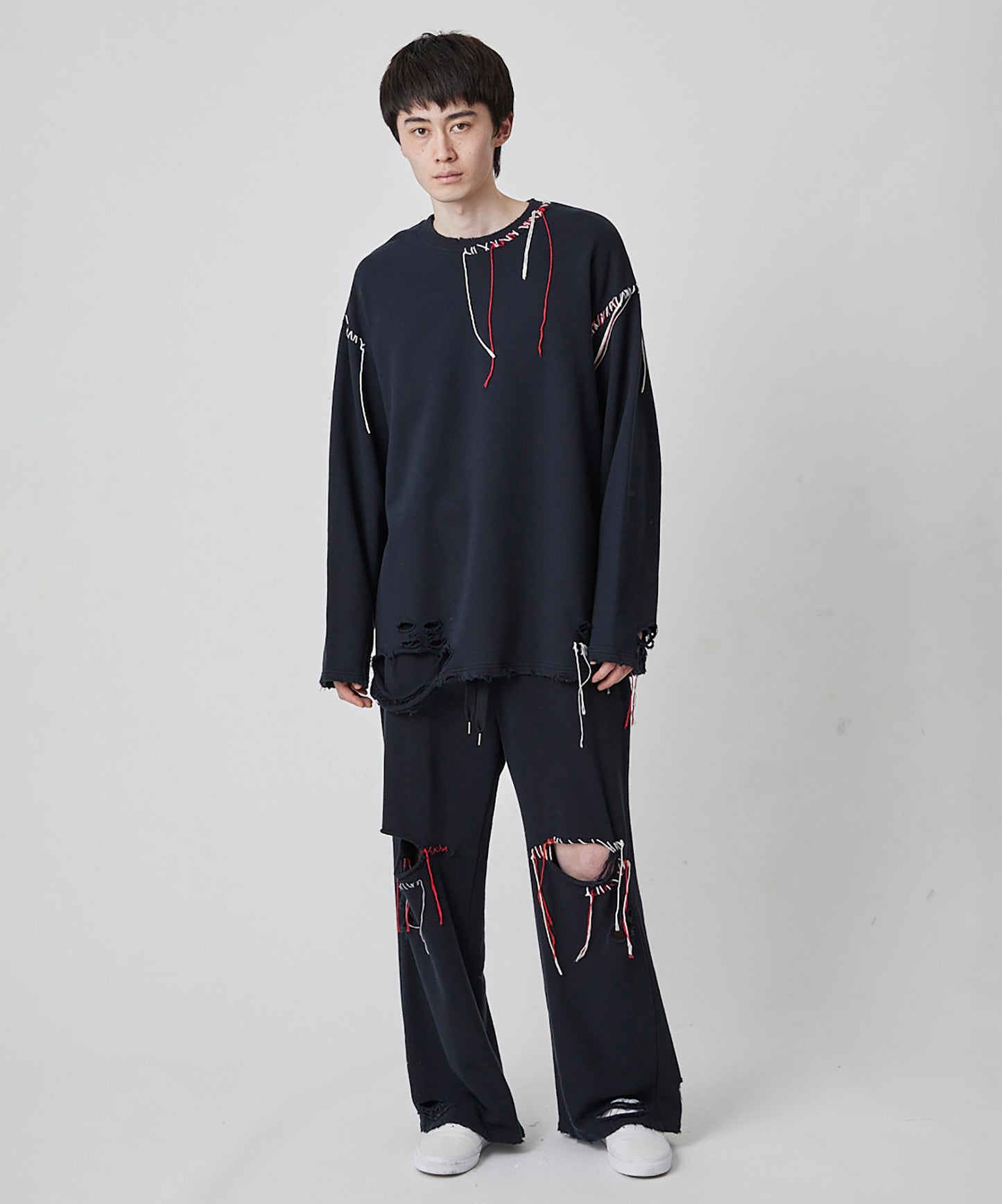 LOOPING DAMAGE SWEAT PANTS