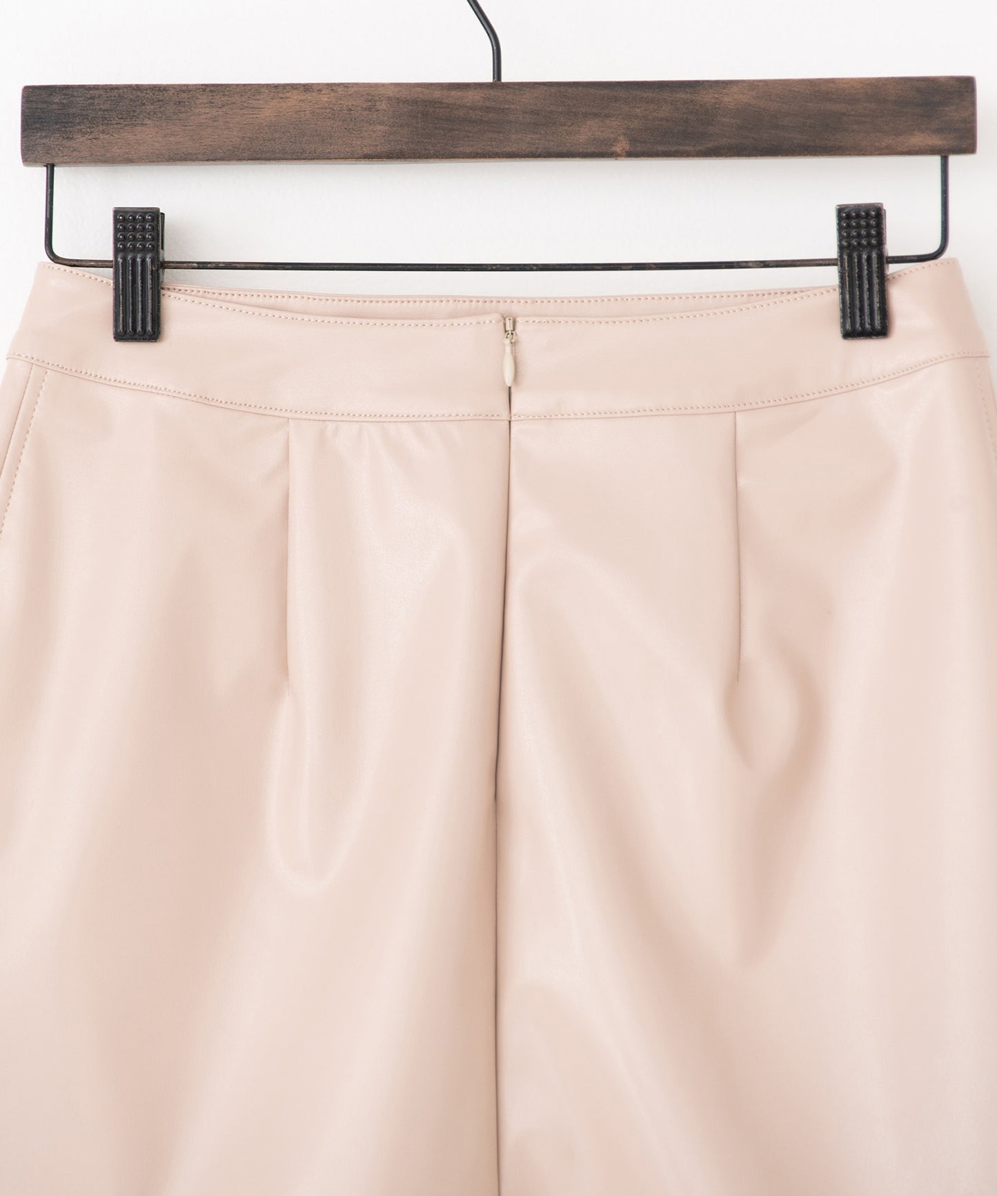vegan leather short skirt