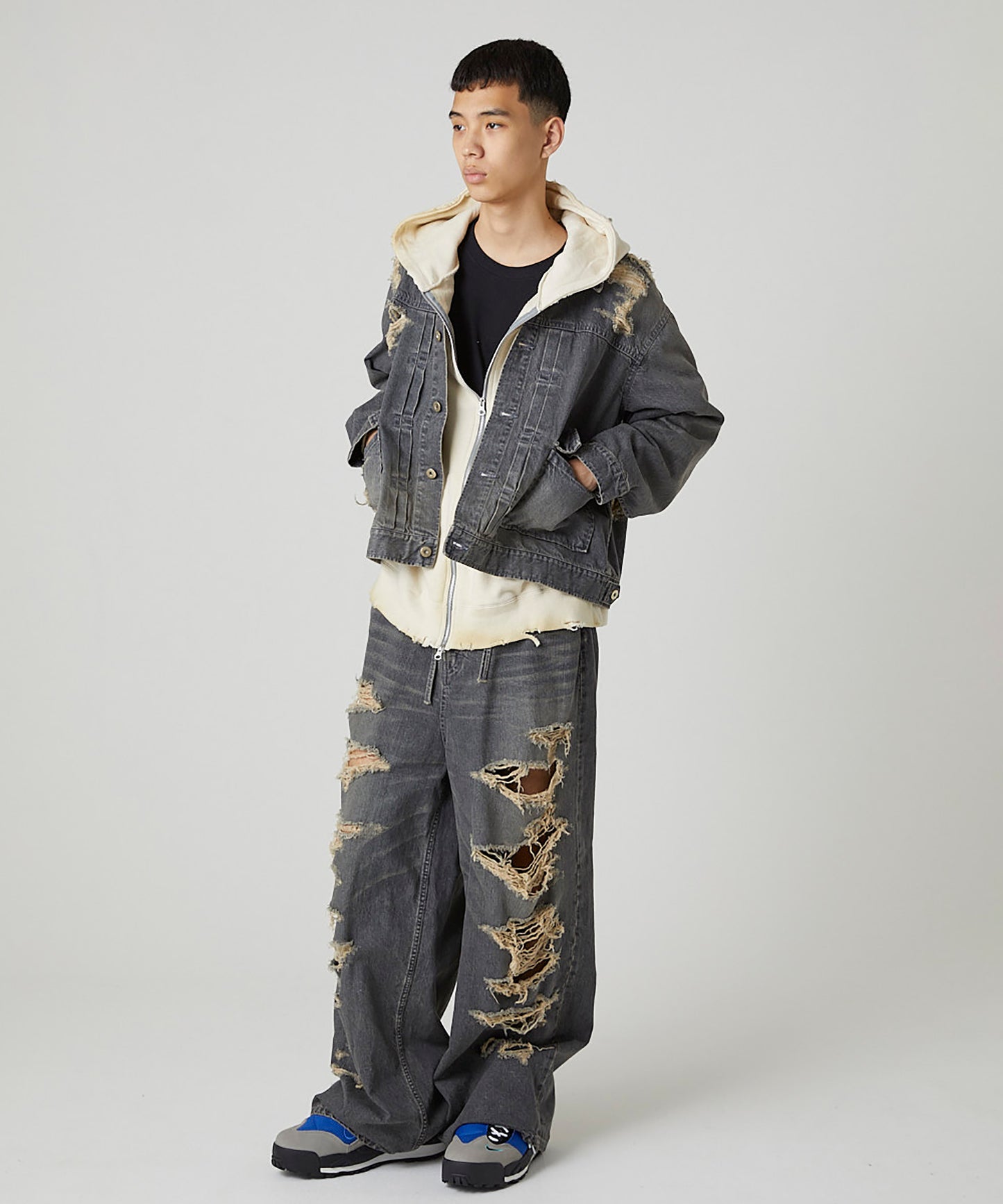BORO DENIM BLOUSON