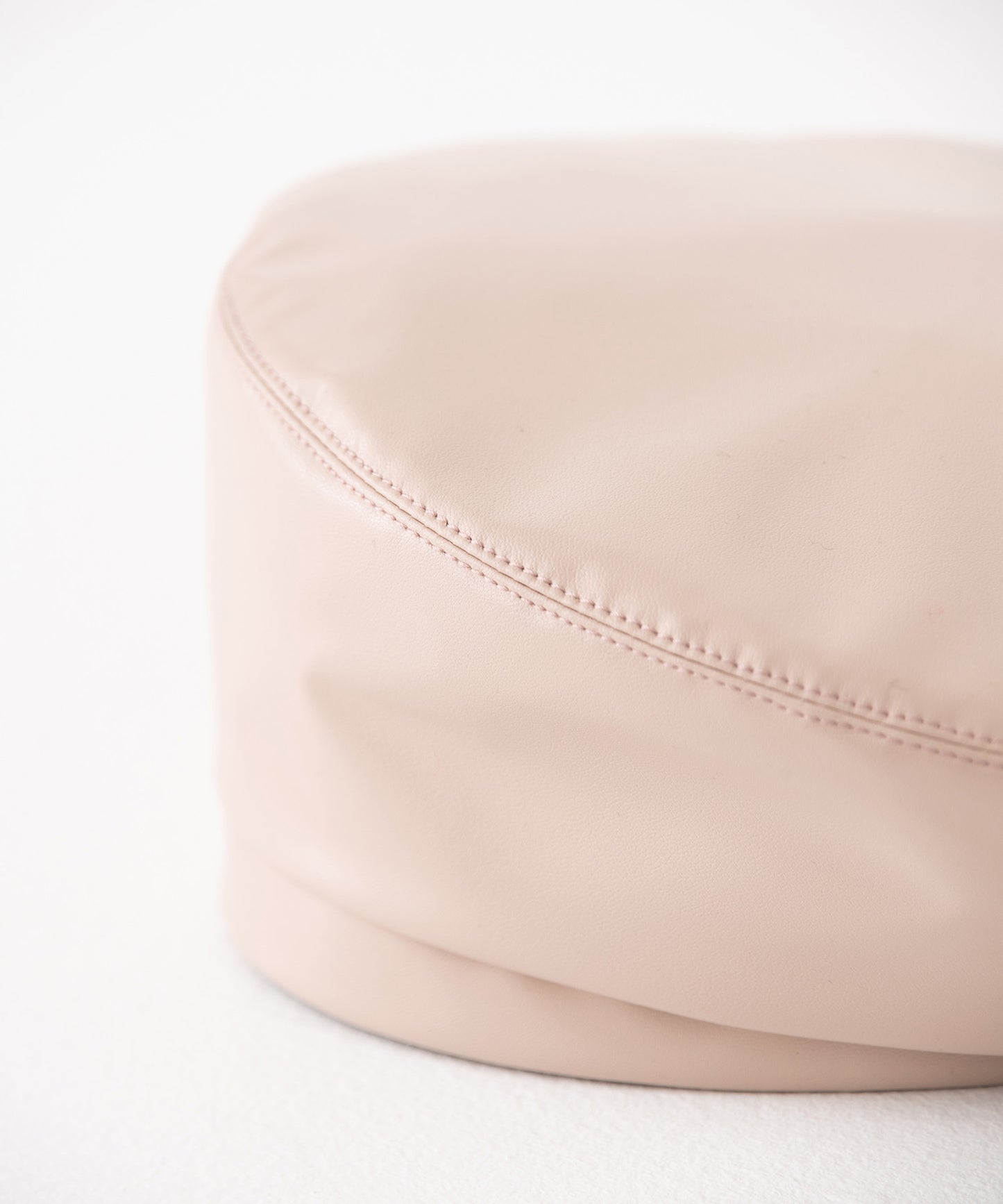 vegan leather beret