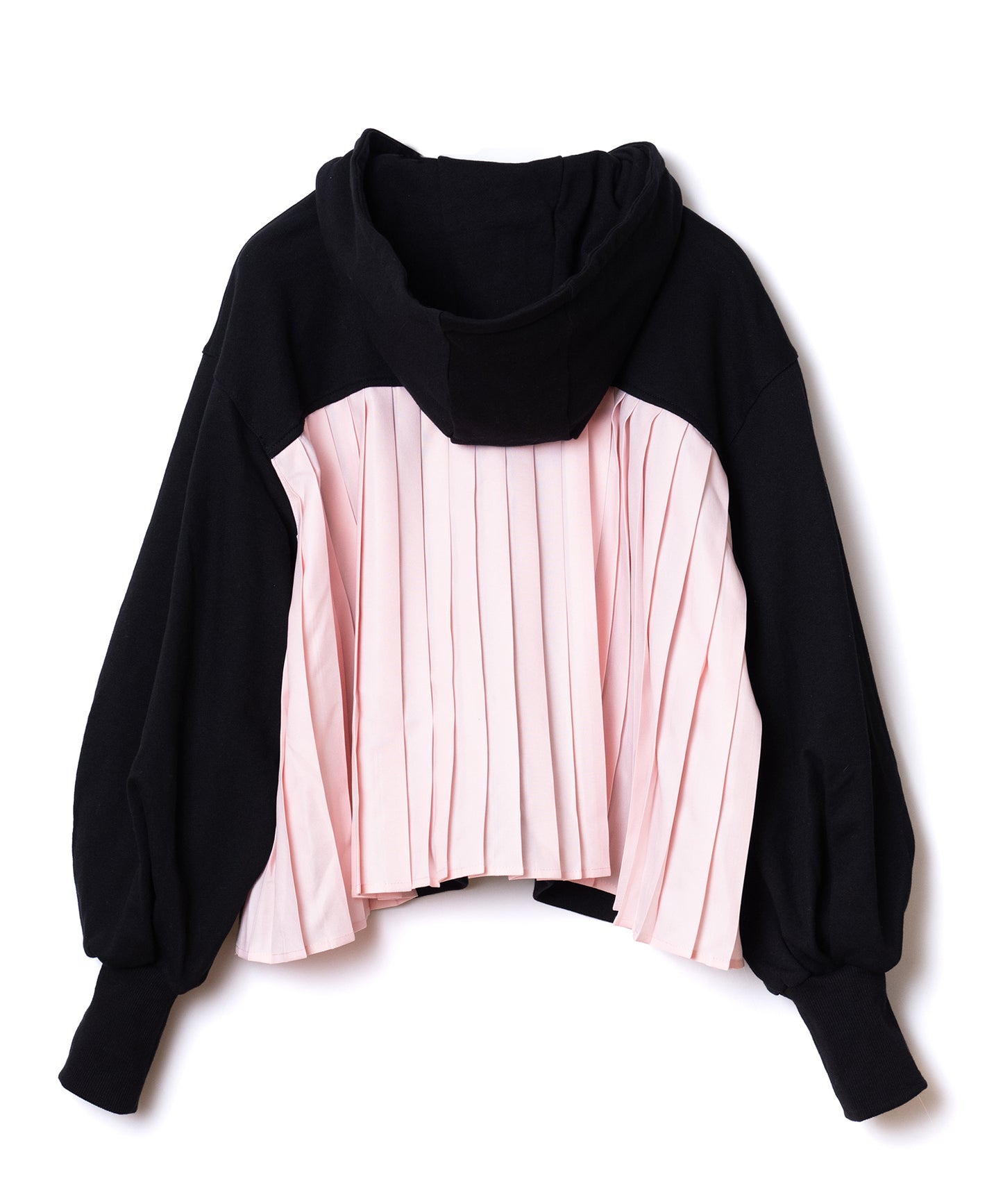 BACK PLEATS SWEAT PARKA
