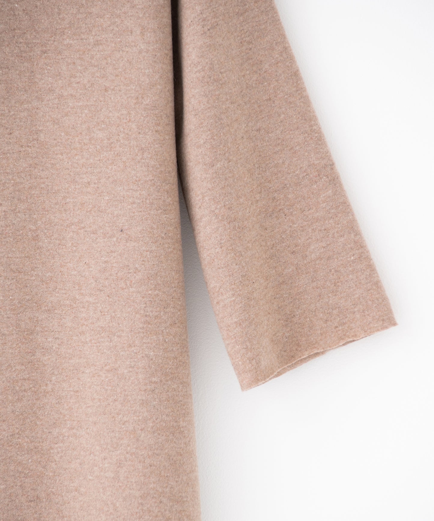 soft wool bottle neck dress