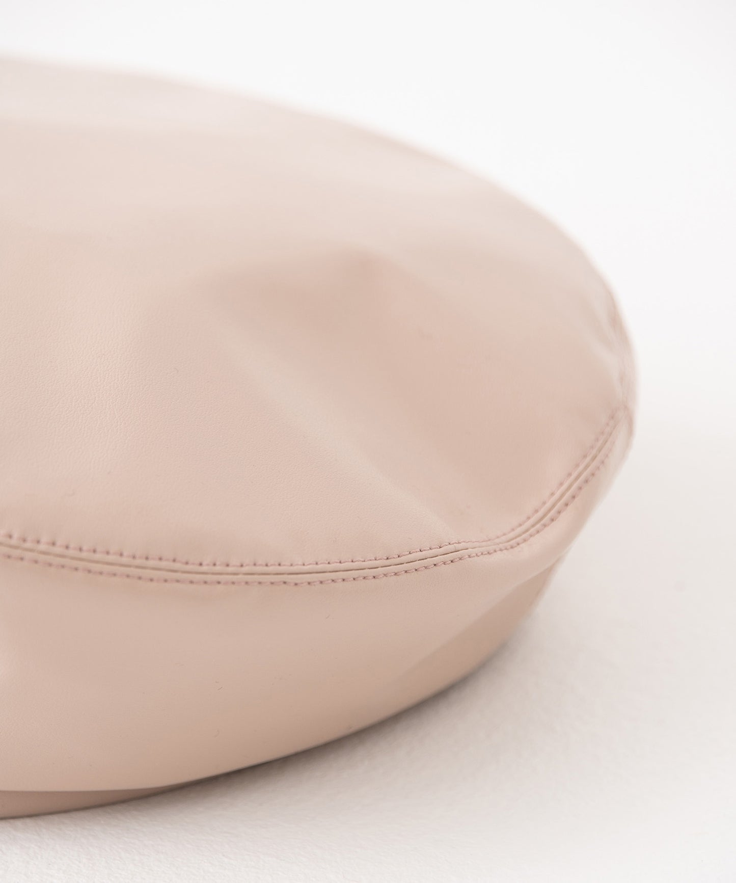vegan leather beret