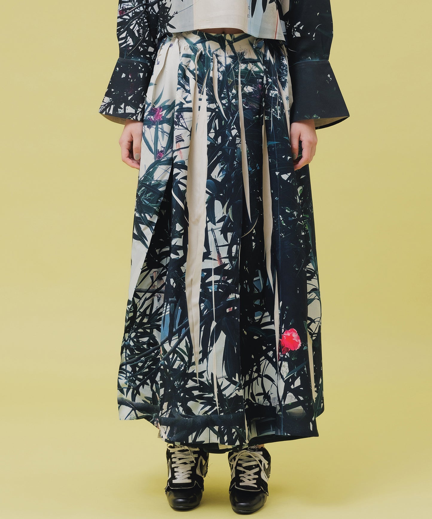 DIRECT PRINT WRAP SKIRT