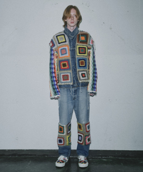 Denim Crochet Pants