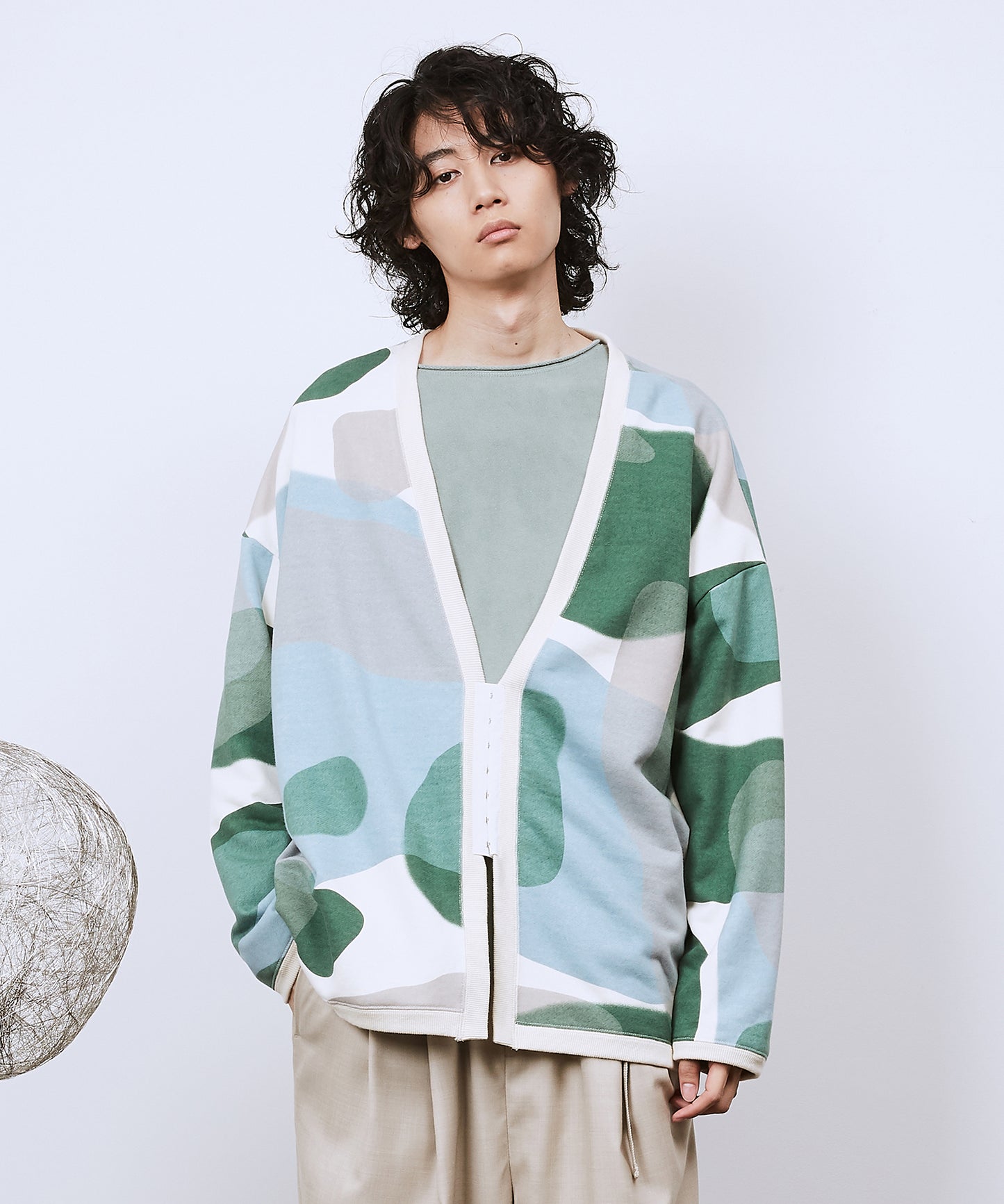 リキッドバブルSWホックカーディガン