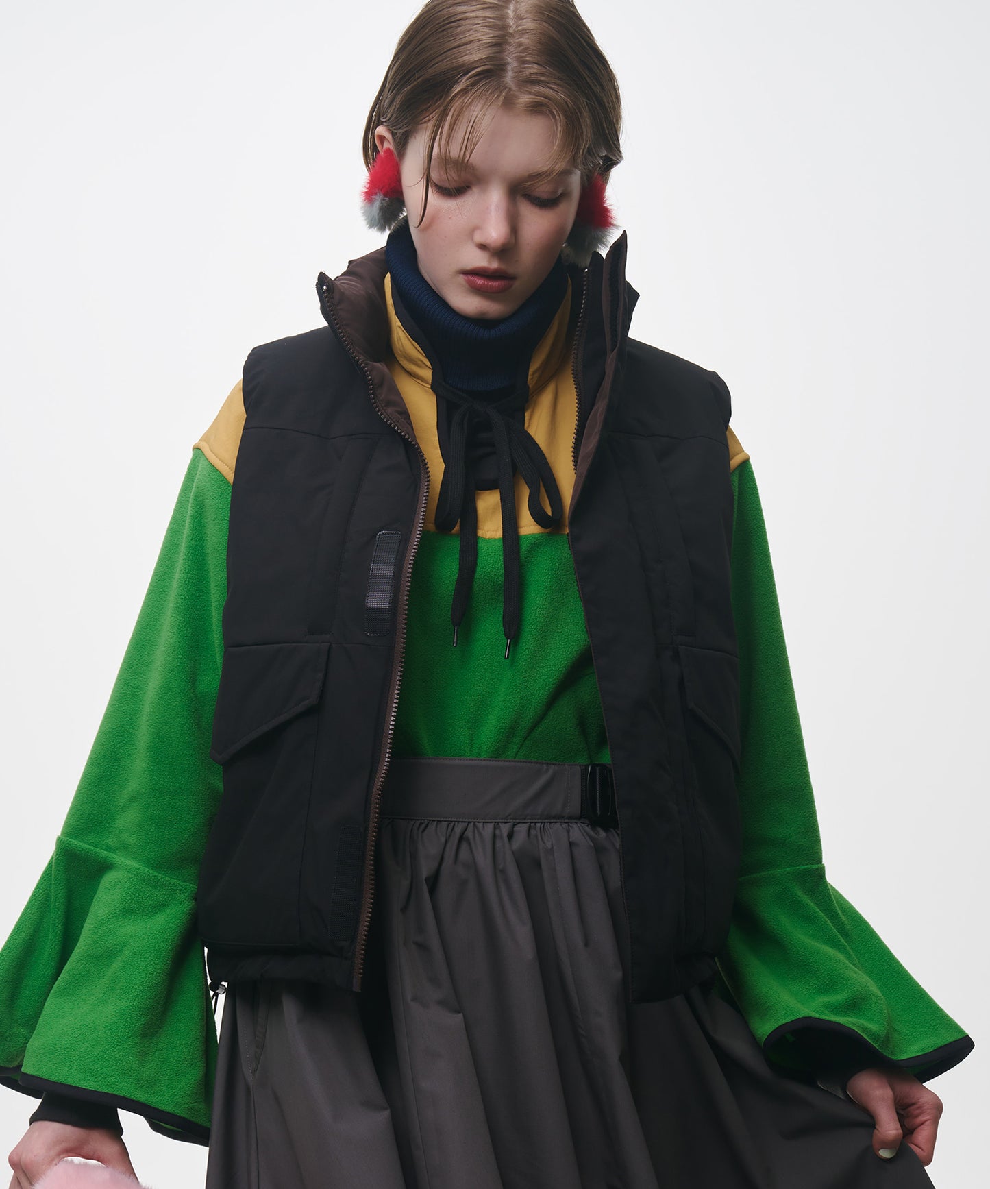 REVERSIBLE DOWN VEST(xUNIVERSAL OVERALL)