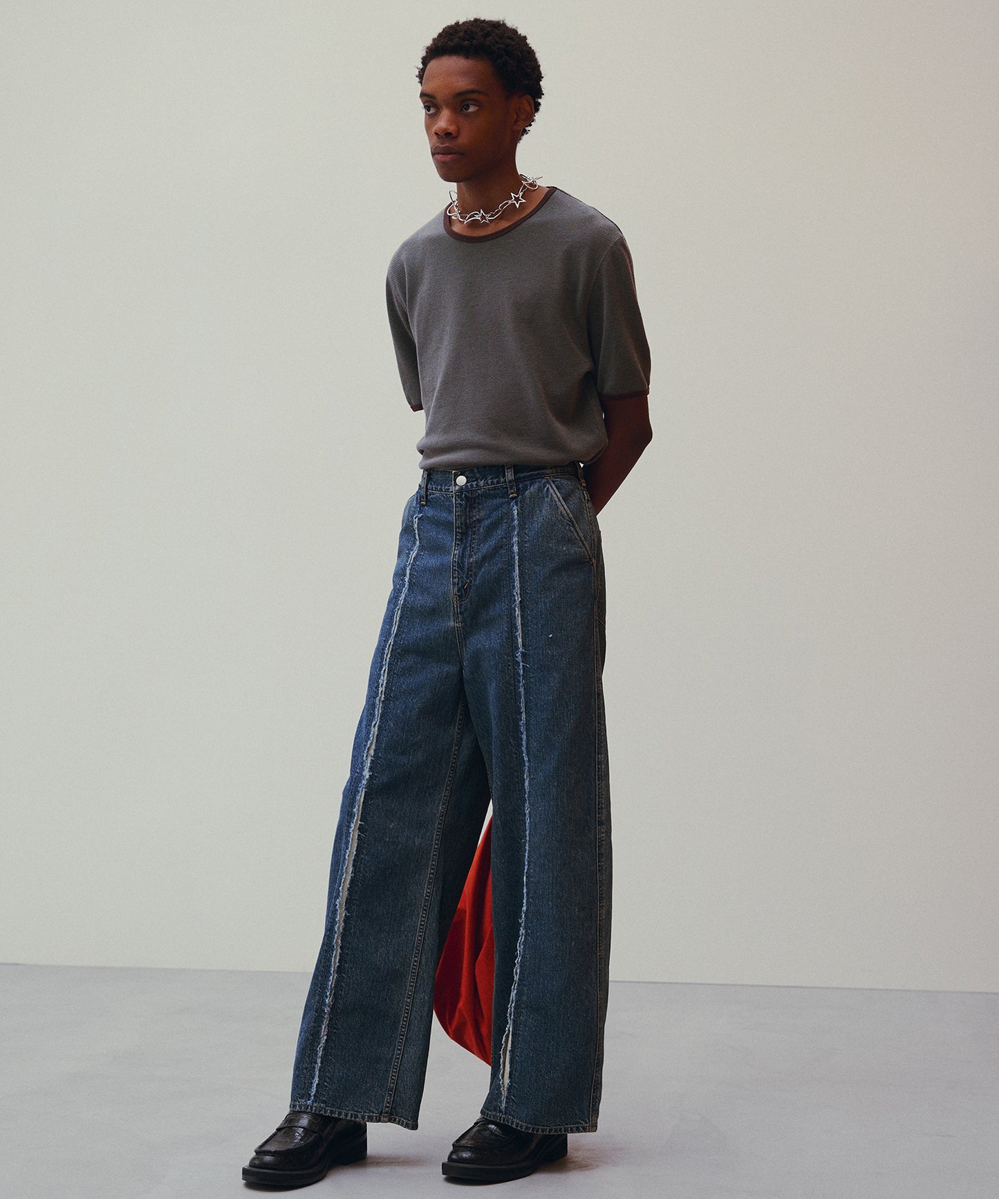 CUTTING WIDE DENIM