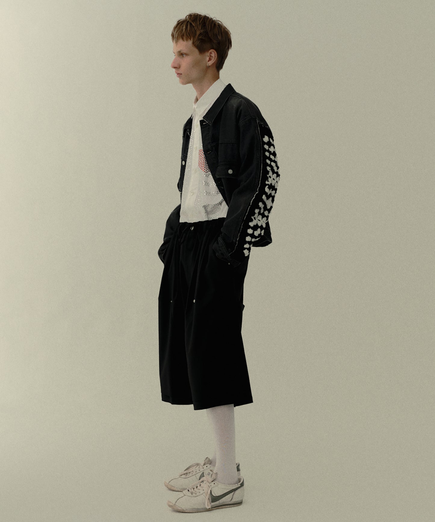 SUMMER WOOL LOOPING WIDE SHORTS