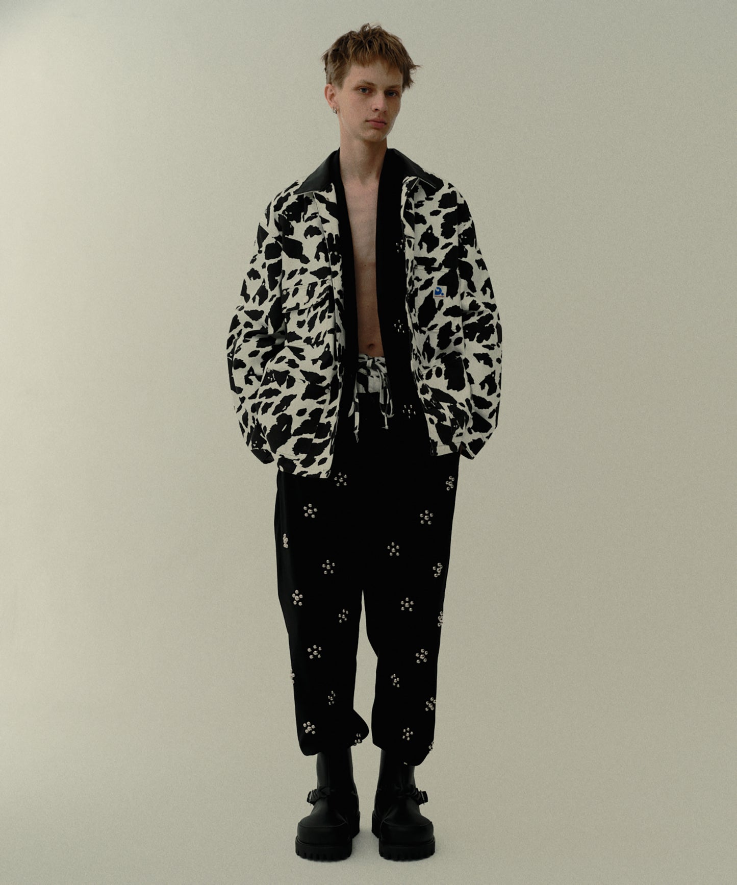 RAMPONI STUDS TROUSERS PANTS