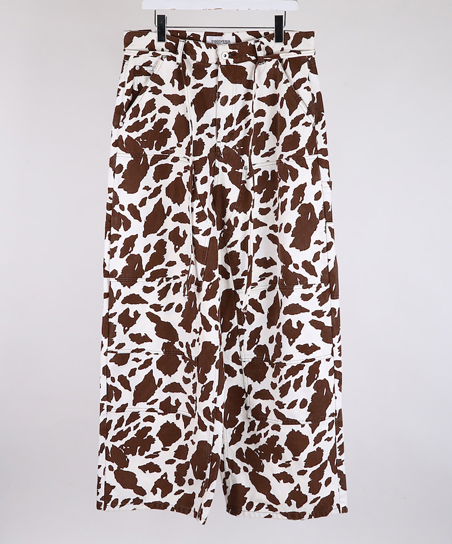 COW PRINT PAINTER PANTS