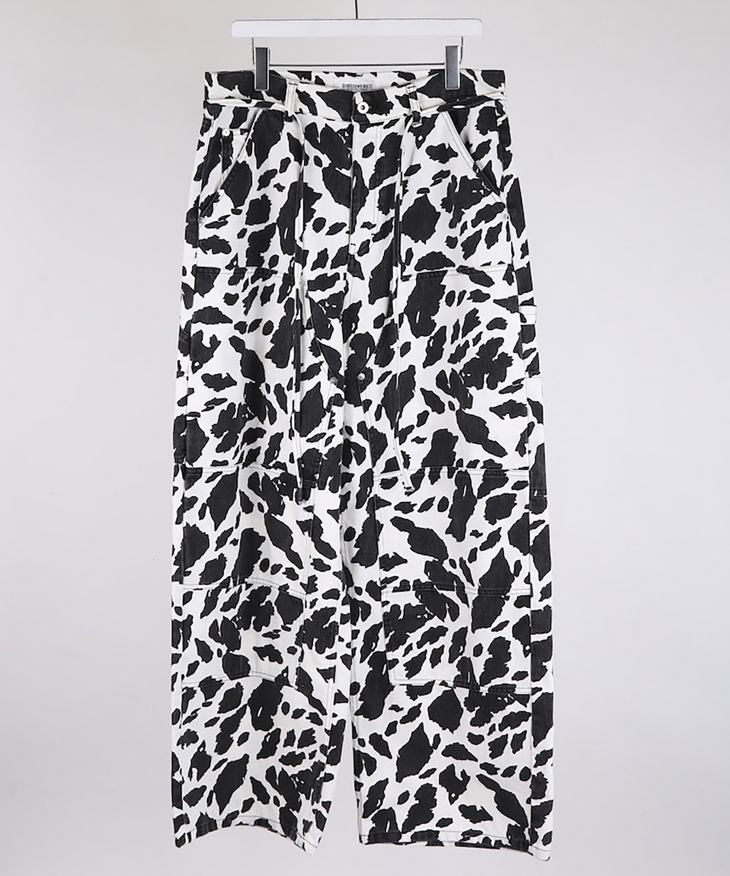 COW PRINT PAINTER PANTS